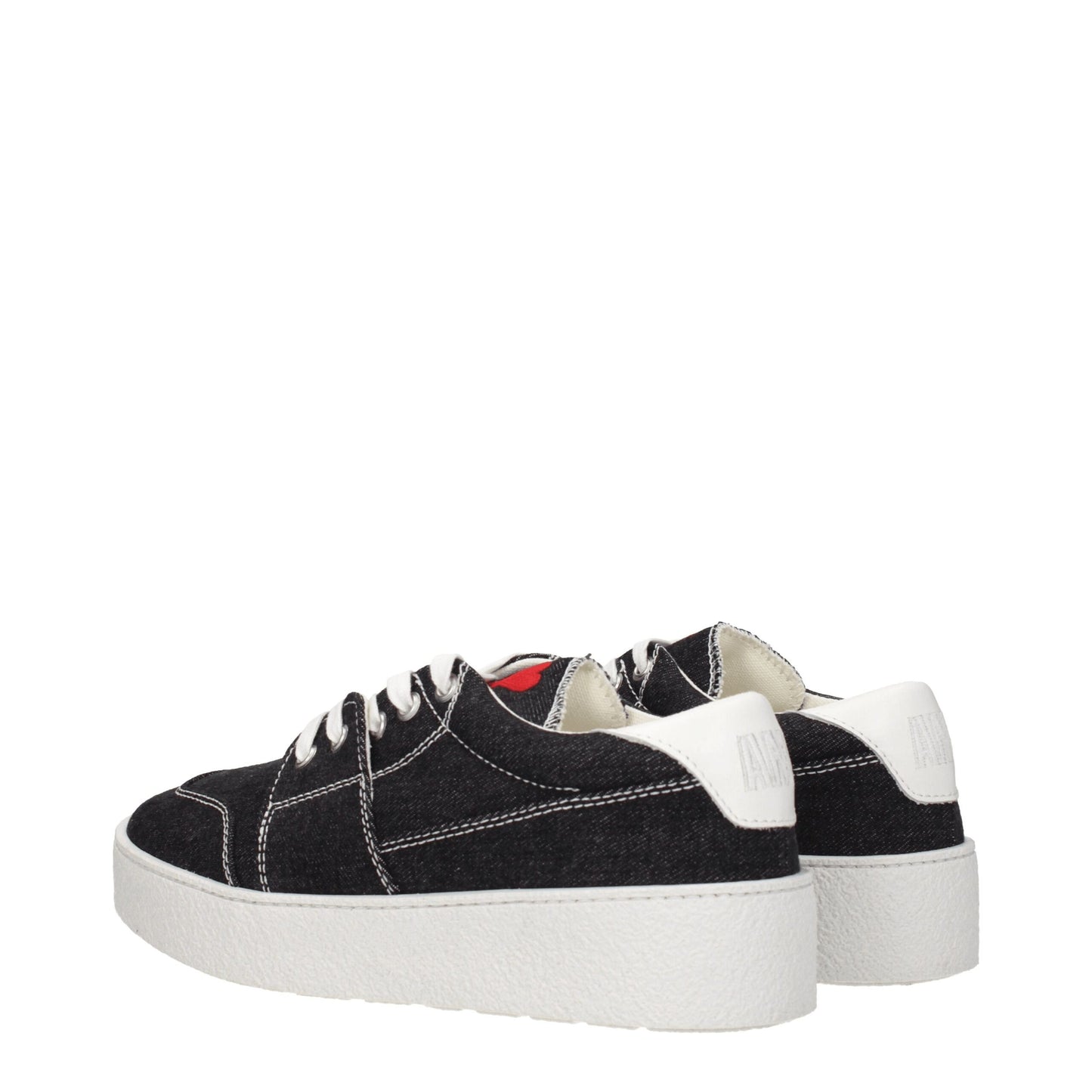 Ami Paris Black Fabric Sneakers: Effortless Chic for Everyday Wear