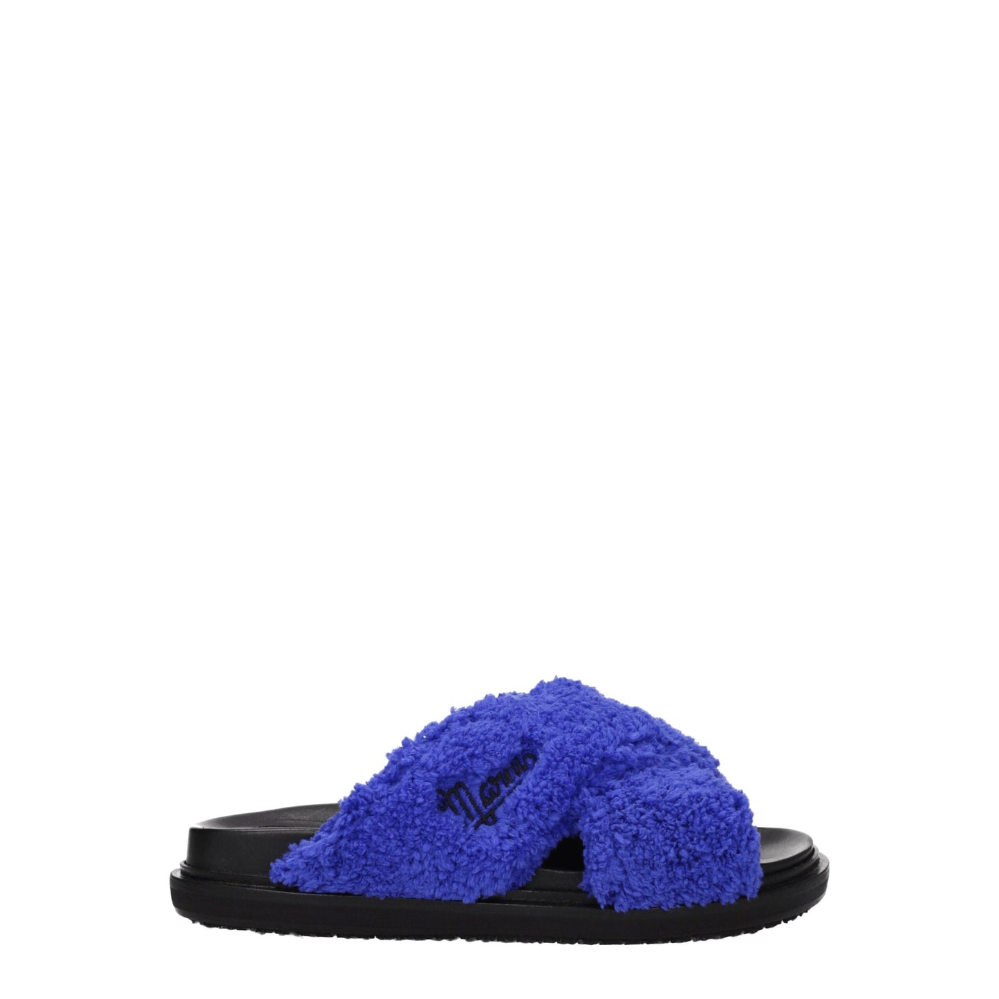 Marni Purple Fabric Slipper - Casual Elegance