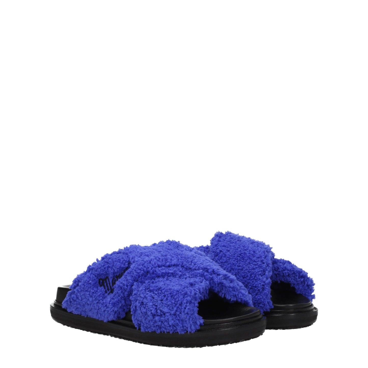 Marni Purple Fabric Slipper - Casual Elegance