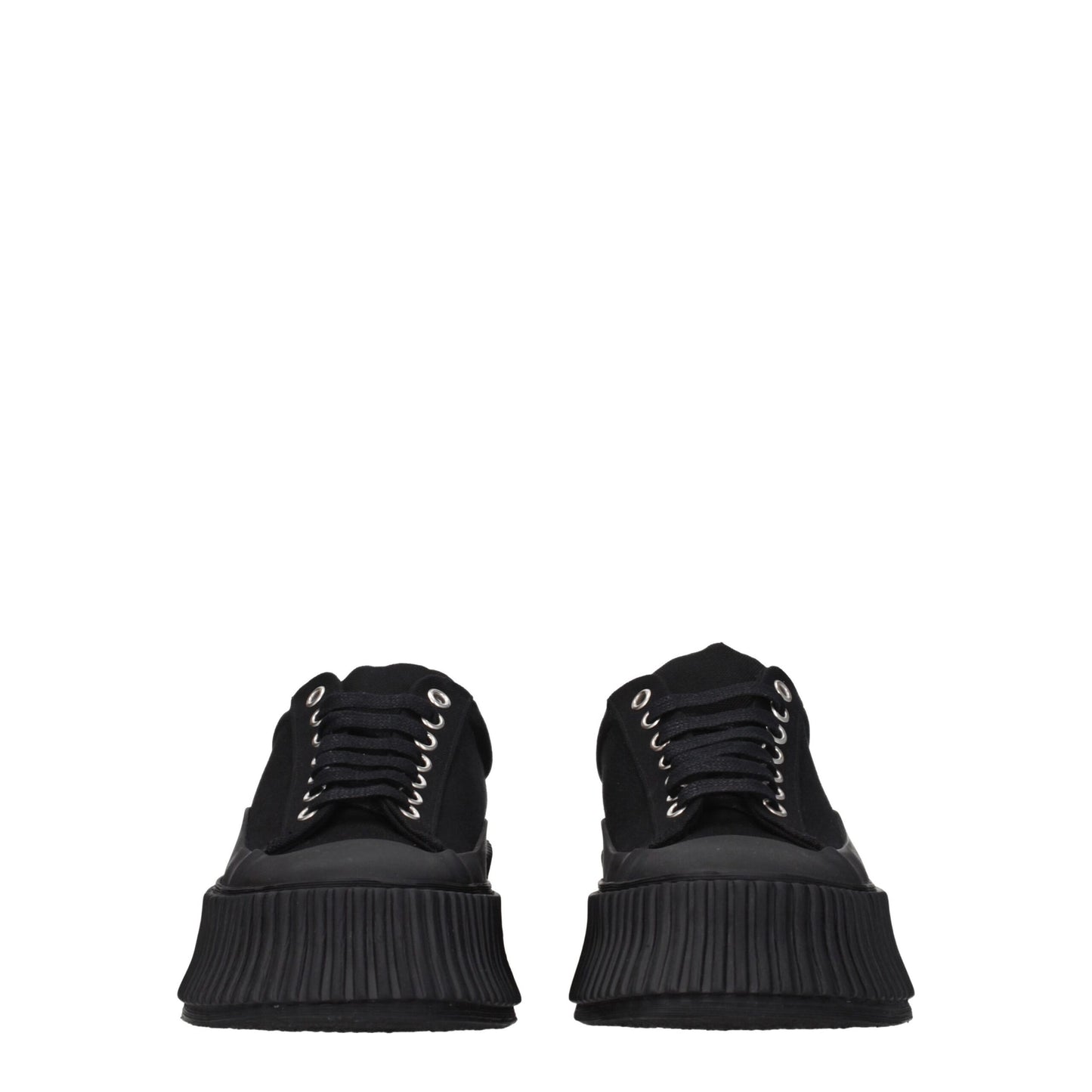 Jil Sander Black Fabric Sneakers - Modern Elegance for Everyday Wear