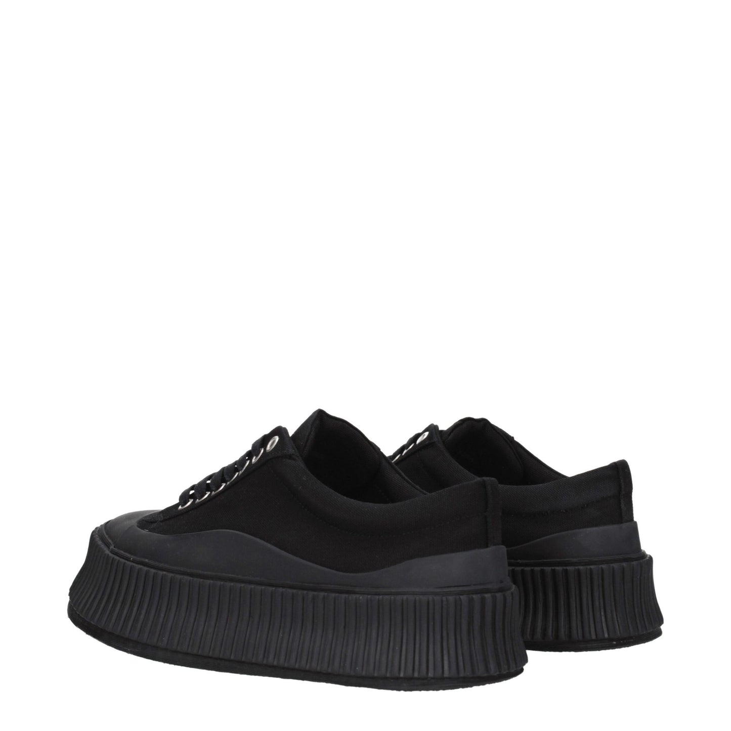 Jil Sander Black Fabric Sneakers - Modern Elegance for Everyday Wear