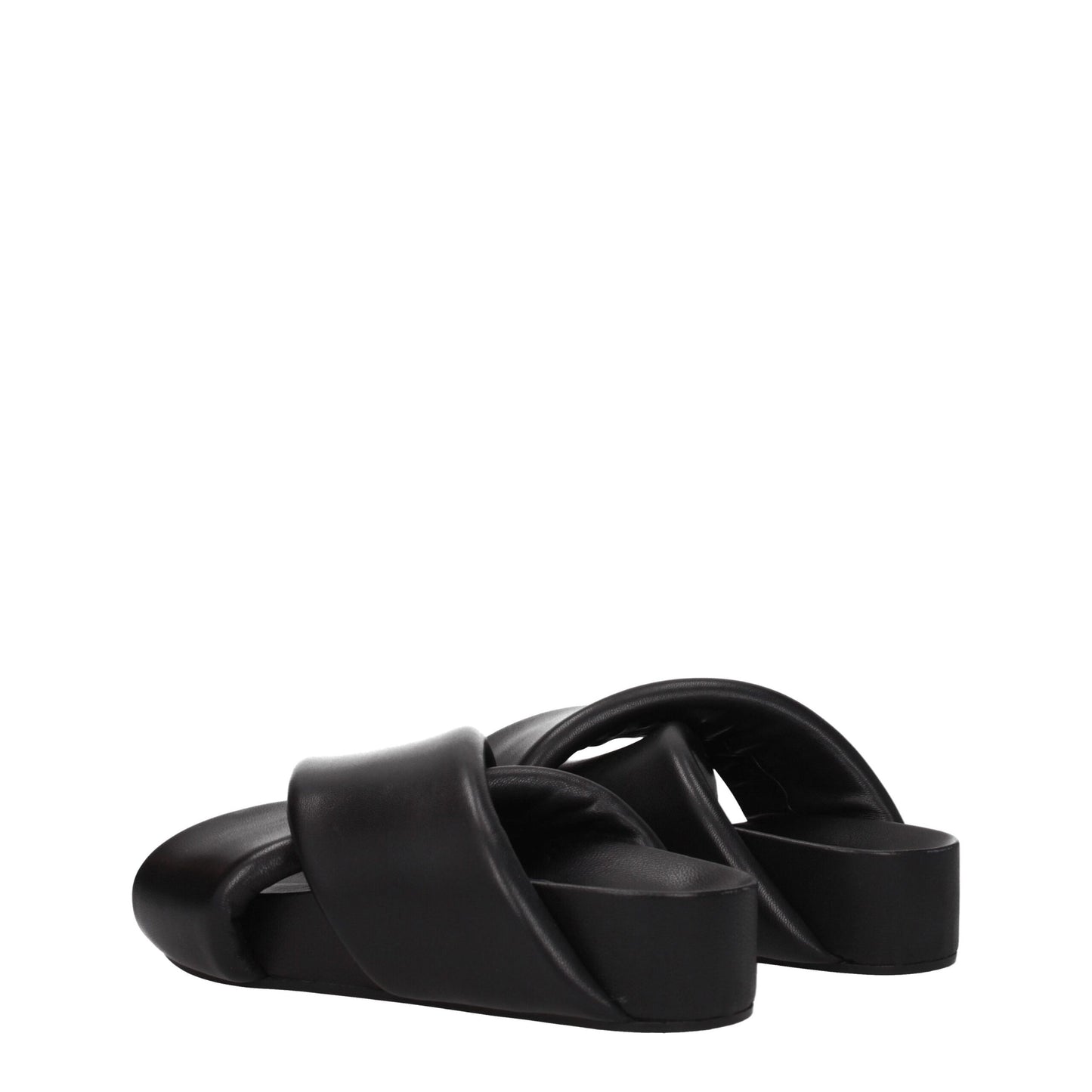 Jil Sander Black Leather Slipper