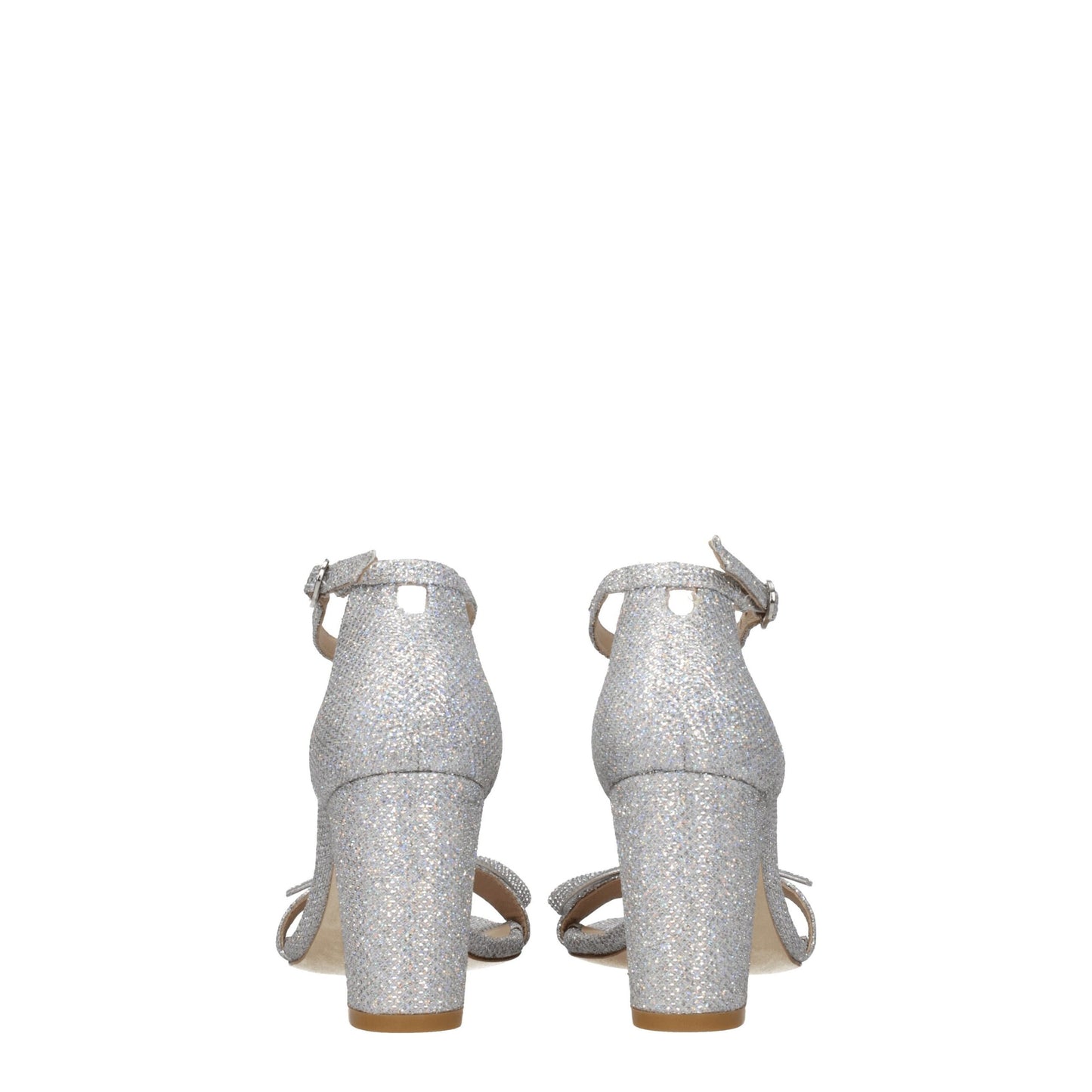 Stuart Weitzman Gray Fabric Sandal