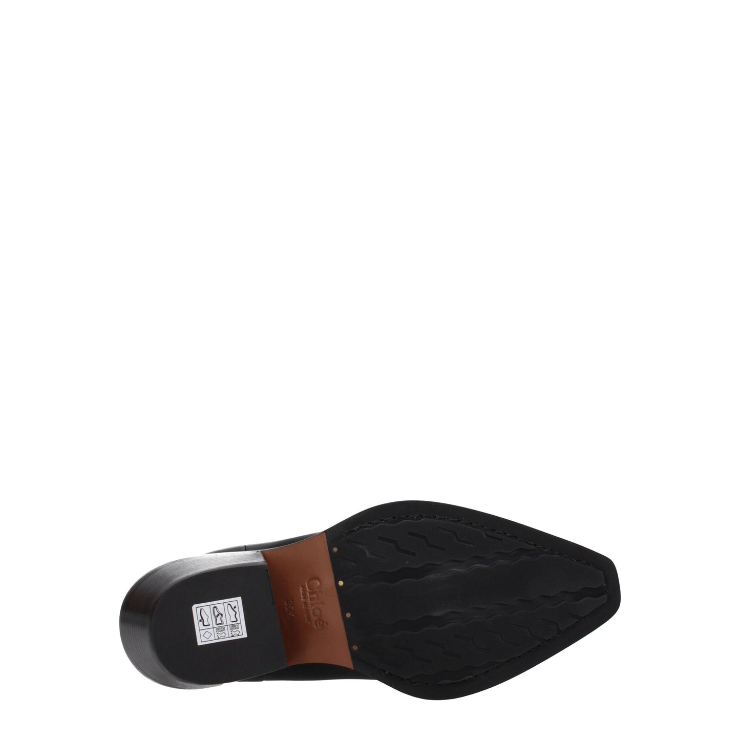 Chloé Black Leather Ankle Boots with Studs and Stones