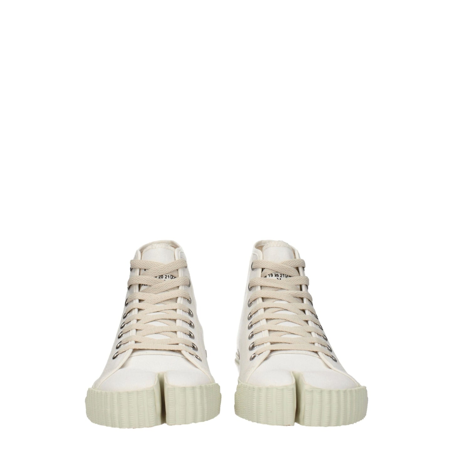 Maison Margiela White Fabric Sneakers - Elevate Your Casual Style