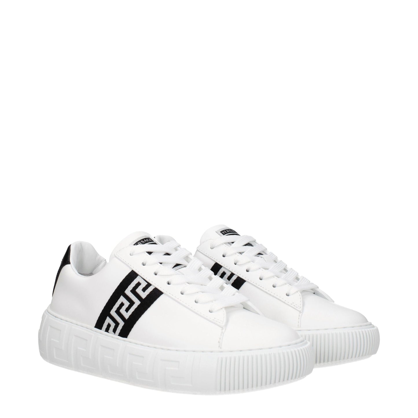 Versace White Leather Sneakers: An Epitome of Casual Luxury