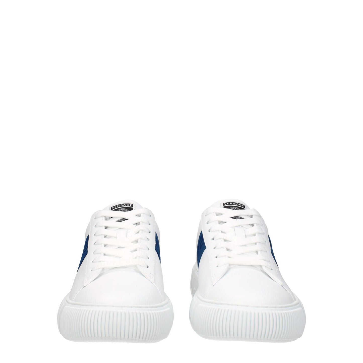 Versace White Leather Sneakers: Elevate Your Footwear Game