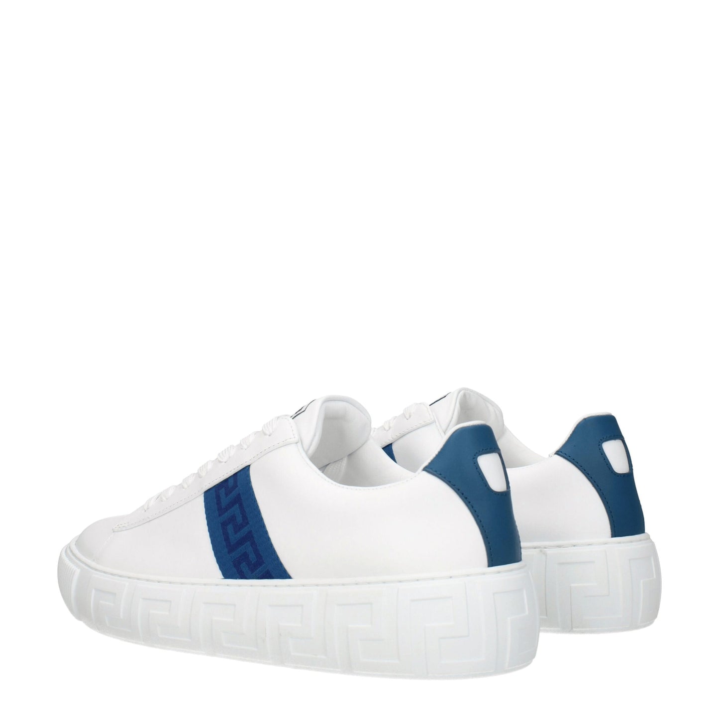 Versace White Leather Sneakers: Elevate Your Footwear Game
