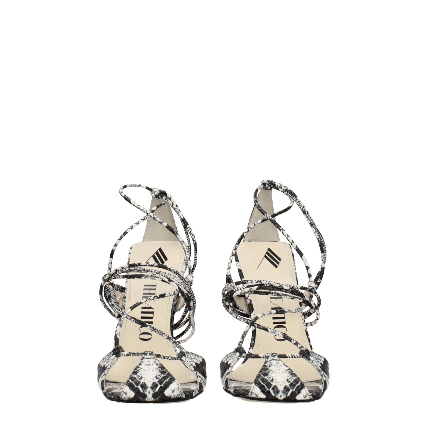 The Attico White Leather Sandal - Vintage Elegance Redefined