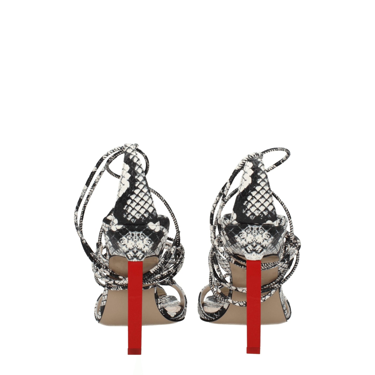 The Attico White Leather Sandal - Vintage Elegance Redefined