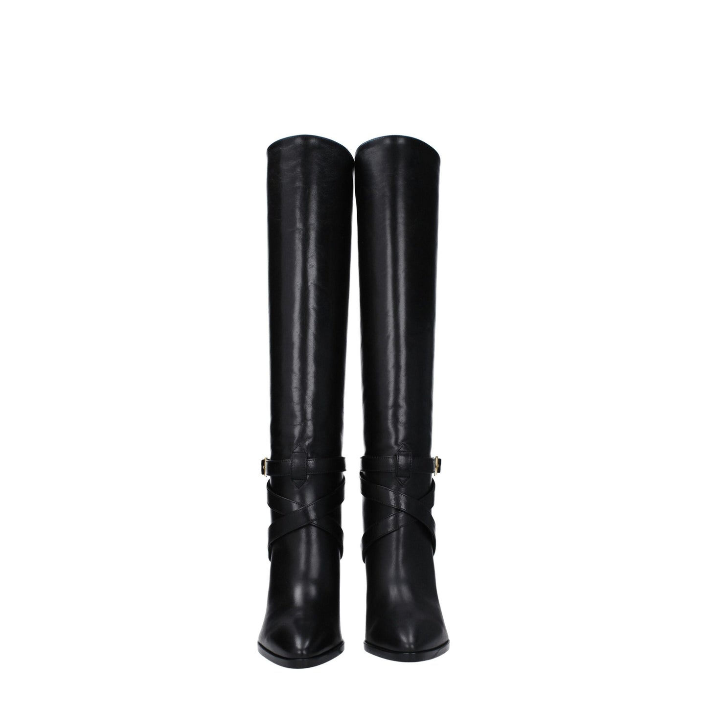 Celine Black Leather Boot with Side Detail