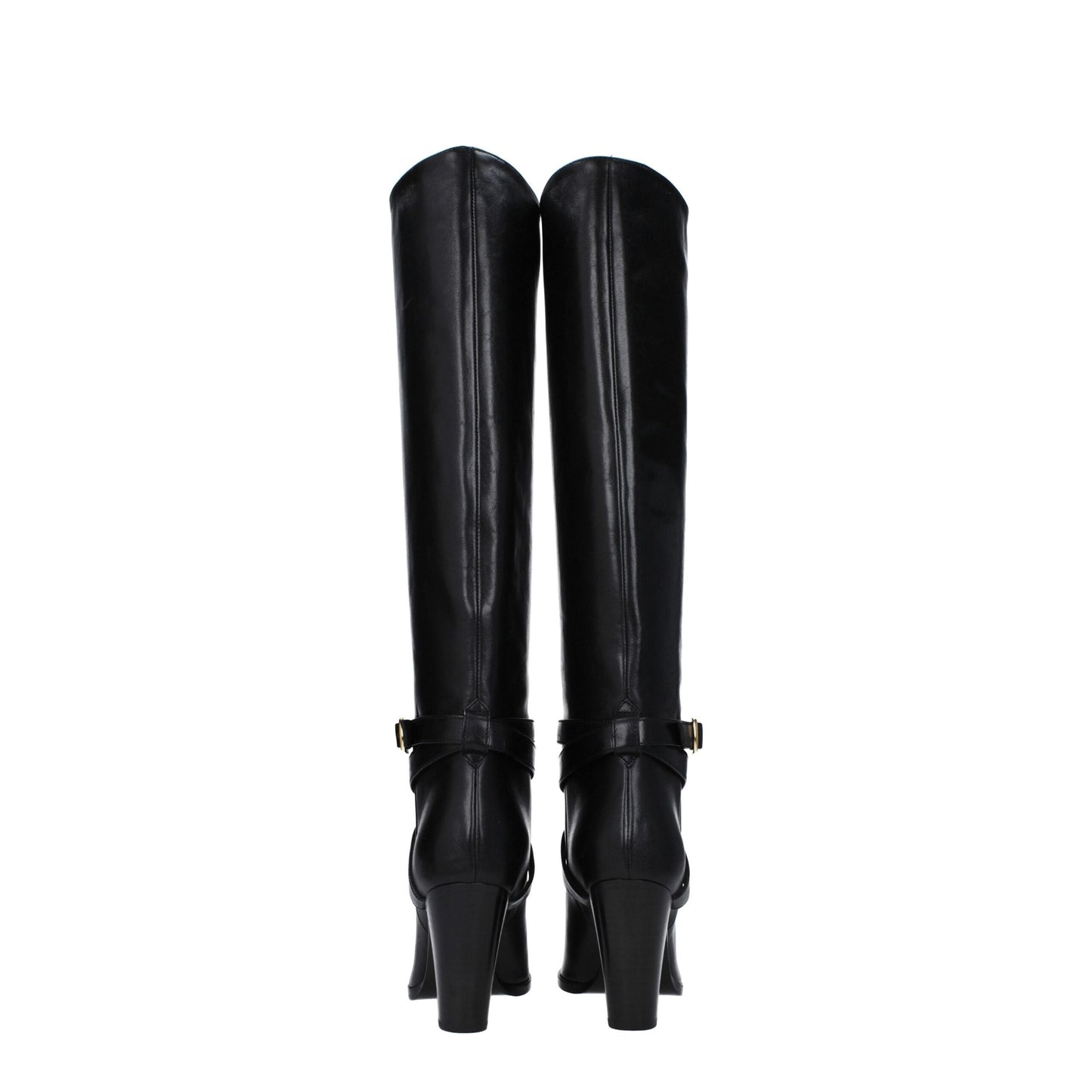 Celine Black Leather Boot with Side Detail