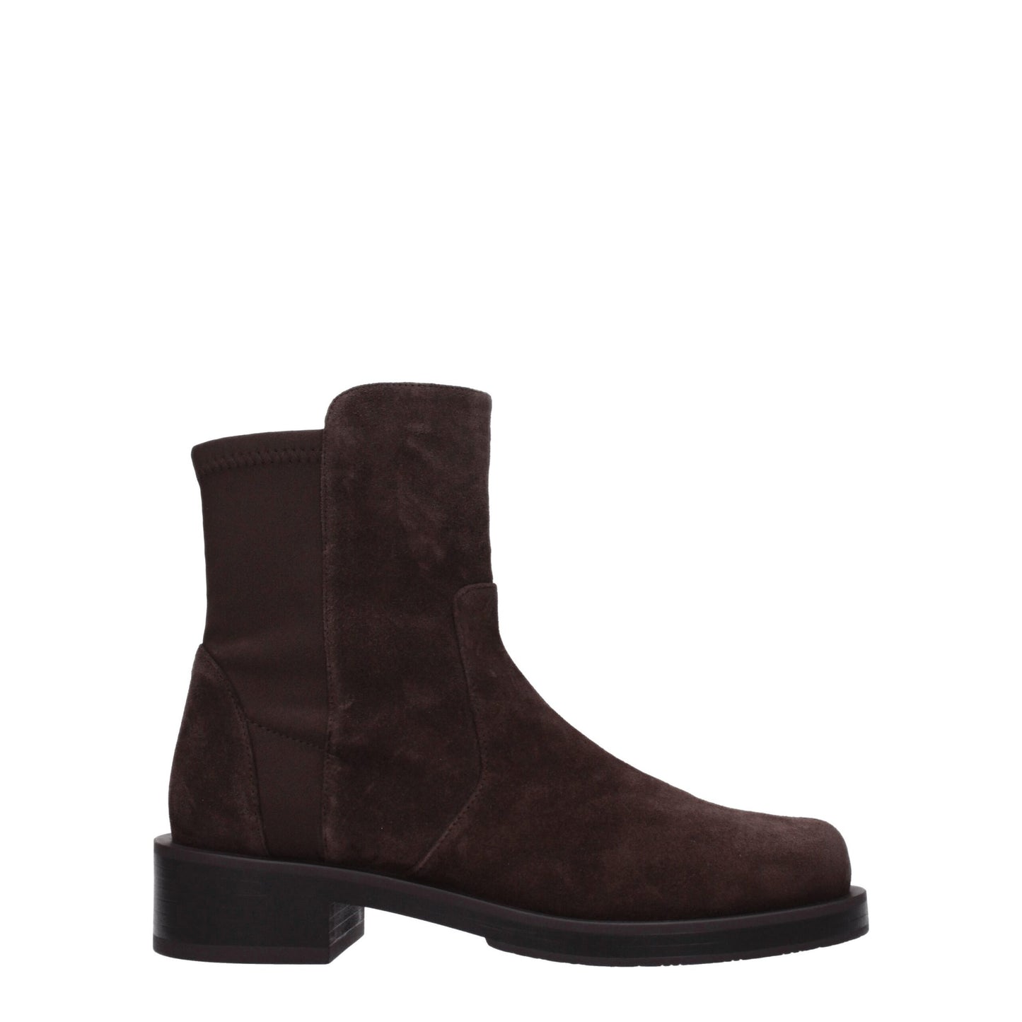 Stuart Weitzman Brown Leather Ankle Boots - Timeless Elegance