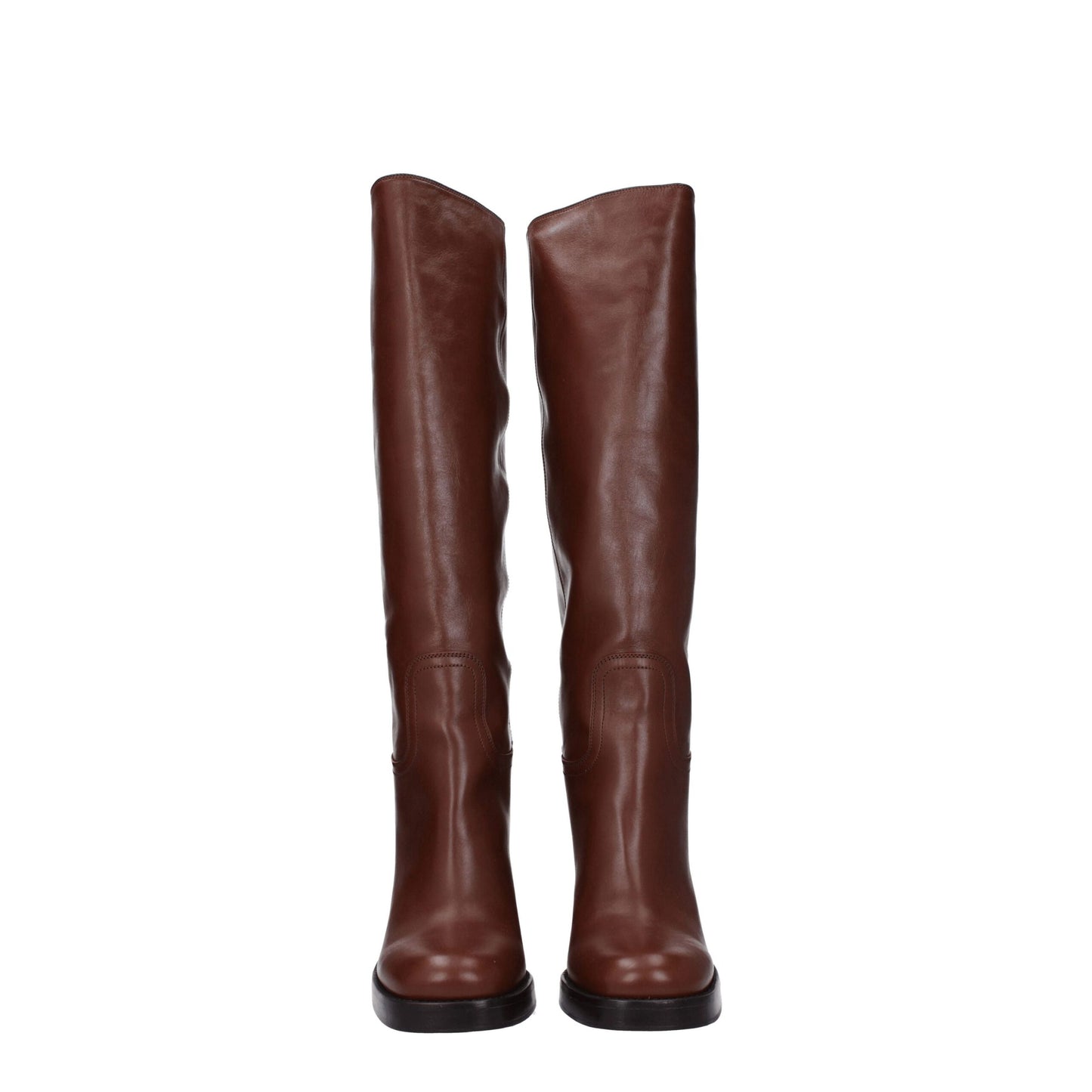 Prada Brown Leather Boot – Elegant Comfort for Every Occasion