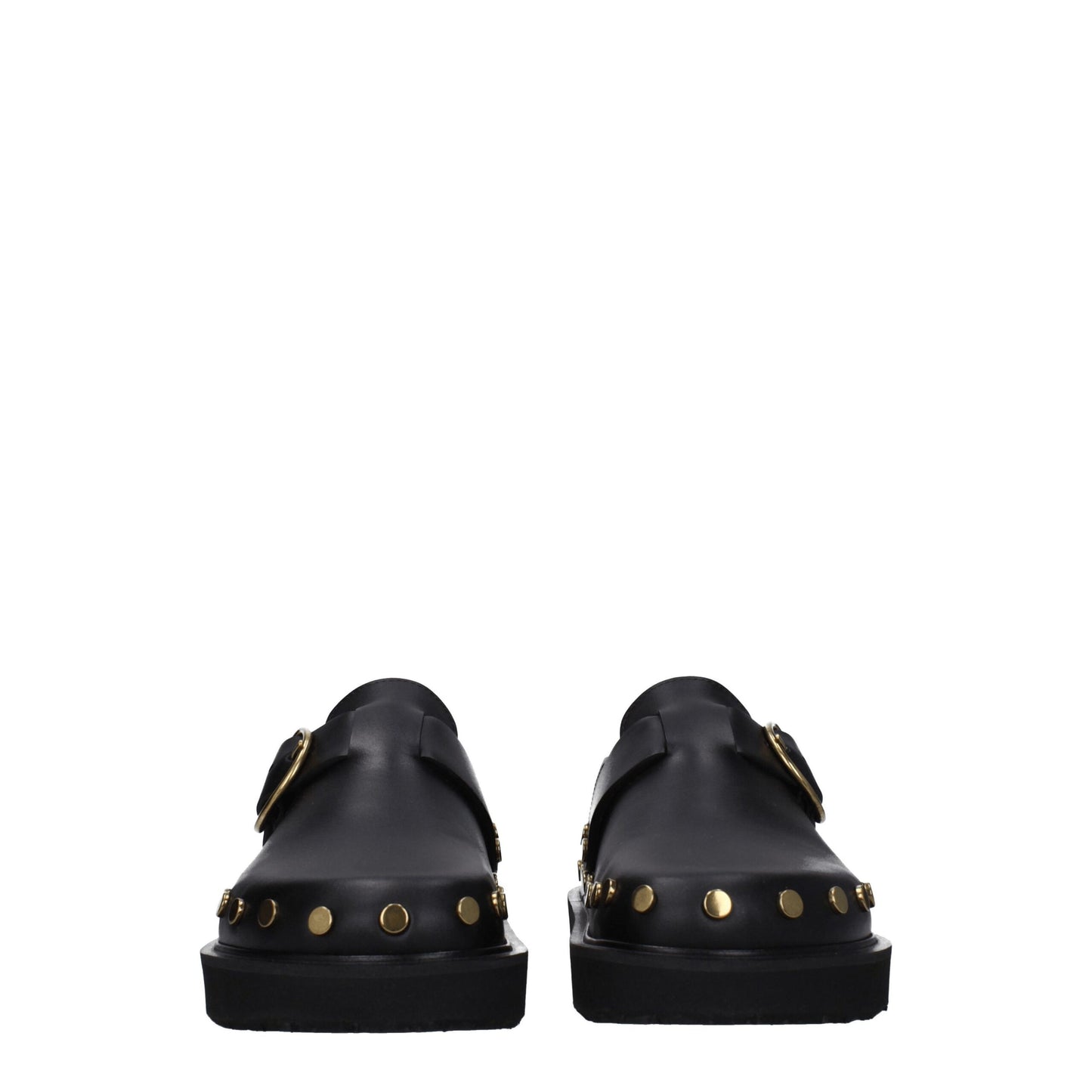 Isabel Marant Black Leather Slipper with Studs