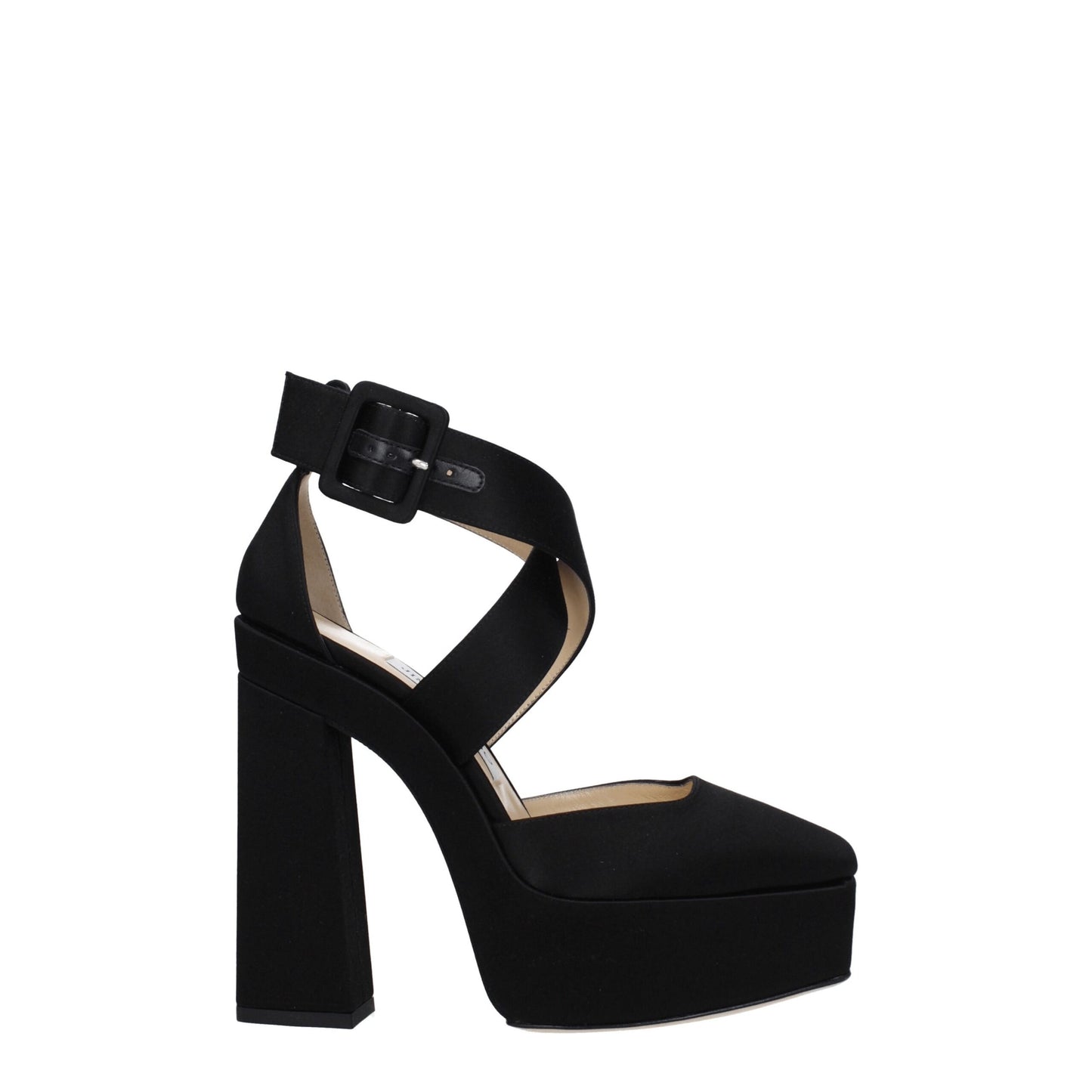 Jimmy Choo Black Satin Sandal - Elevate Your Elegance