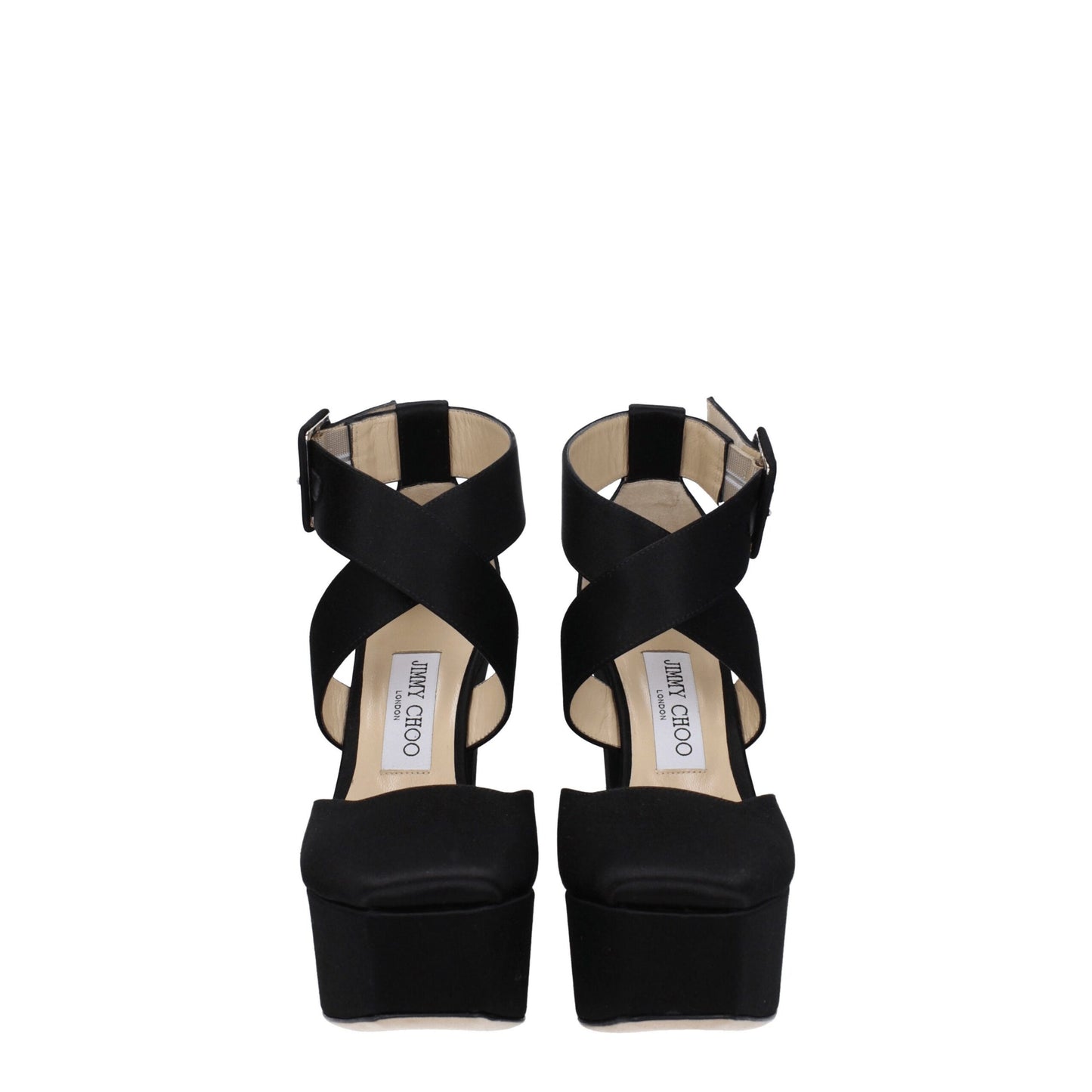 Jimmy Choo Black Satin Sandal - Elevate Your Elegance