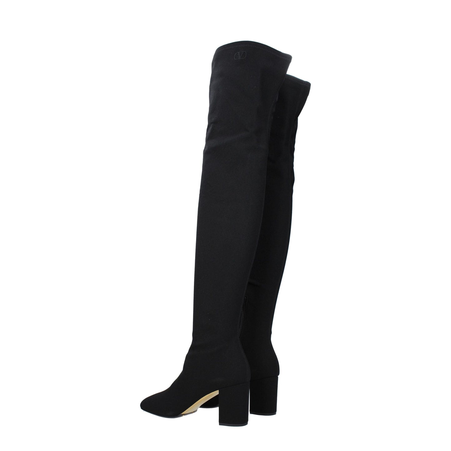 Valentino Garavani Black Fabric Boots