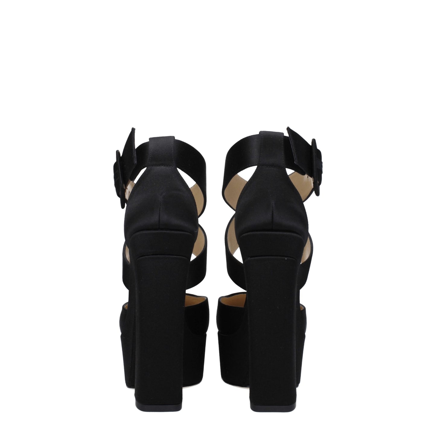 Jimmy Choo Black Satin Sandal - Elevate Your Elegance