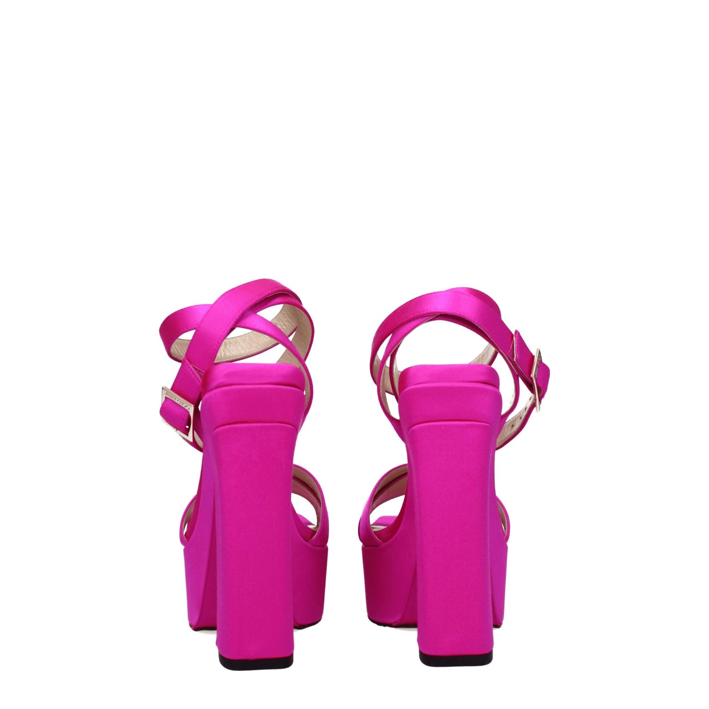 Jimmy Choo Pink Satin Sandal - GAIA140SATFUCHSIA