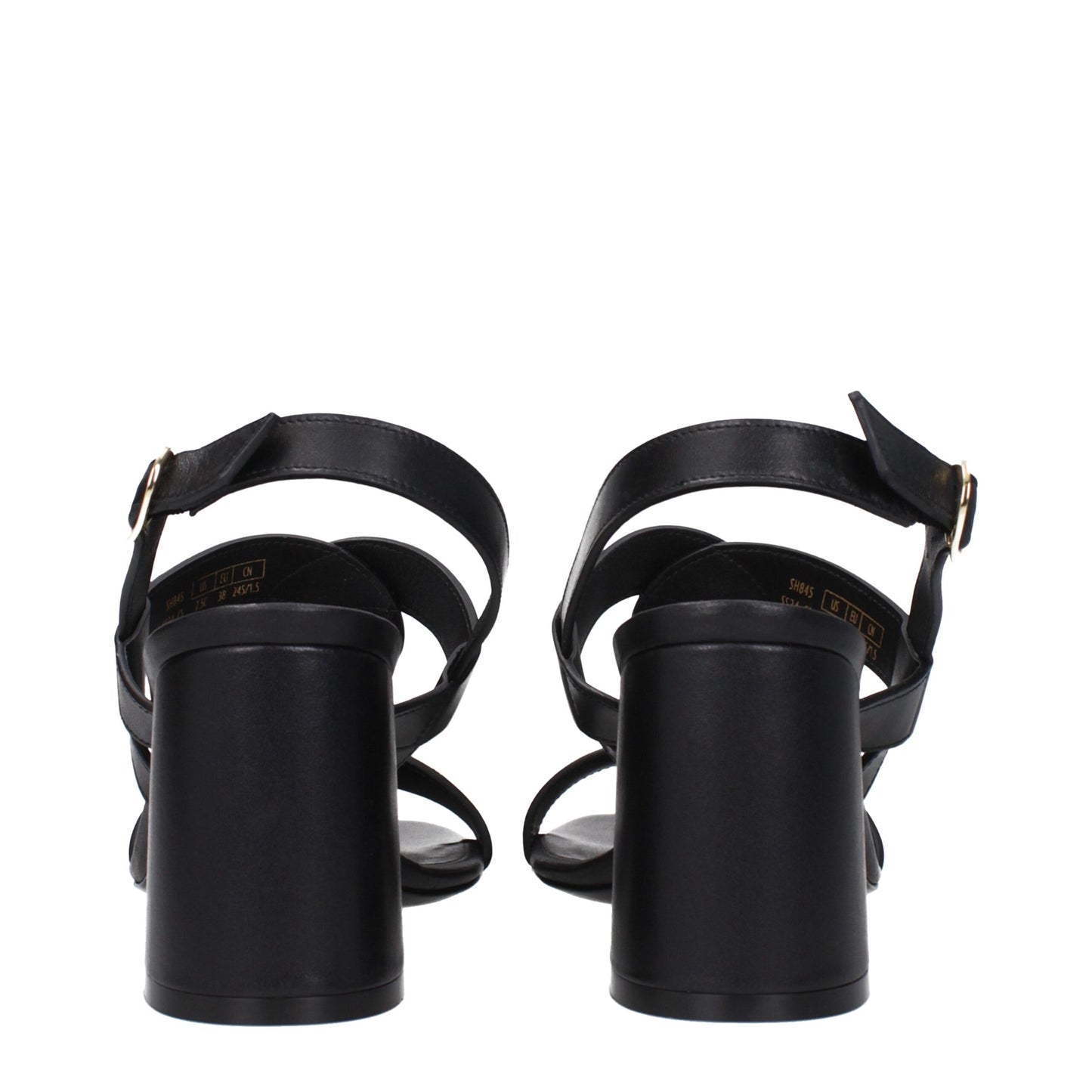 Stuart Weitzman Black Leather Sandal - Elevate Your Casual Elegance