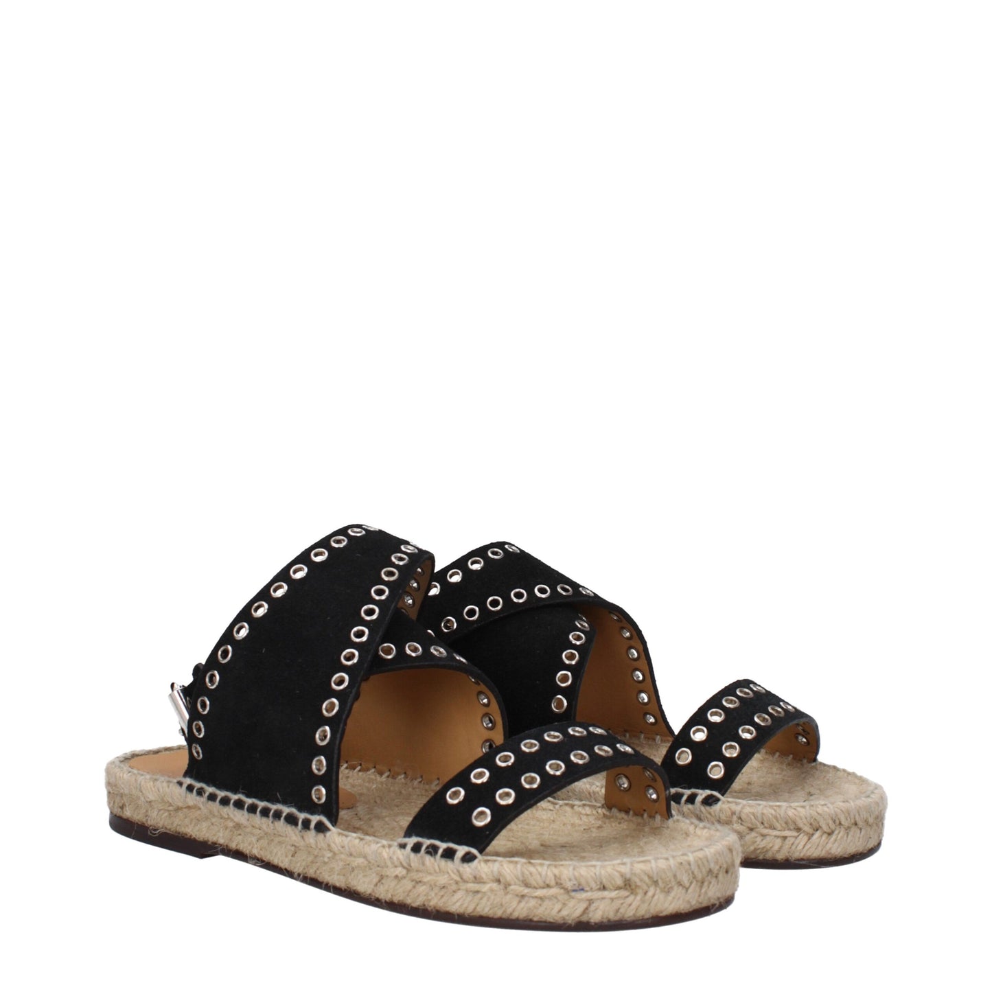 Isabel Marant Black Leather Sandal with Studs