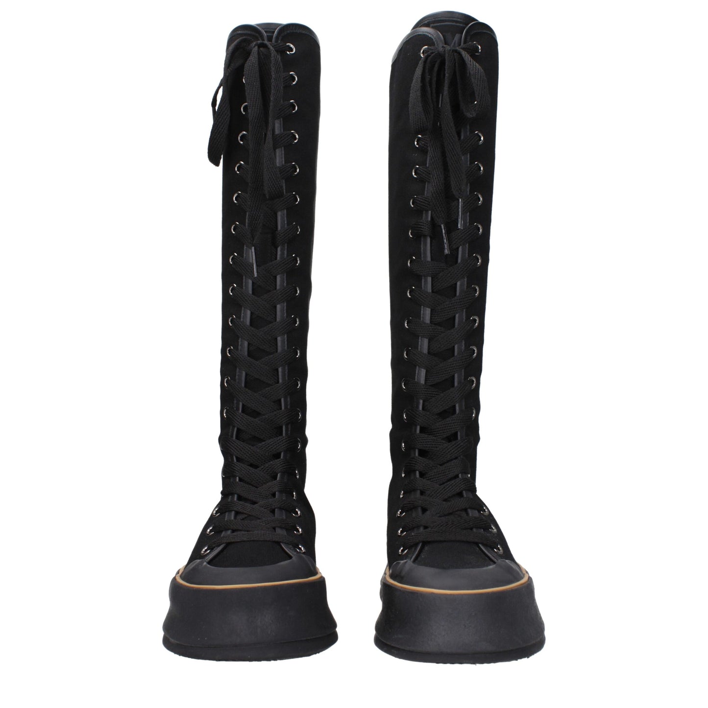 Max Mara Black Fabric Boot with Vintage Effect