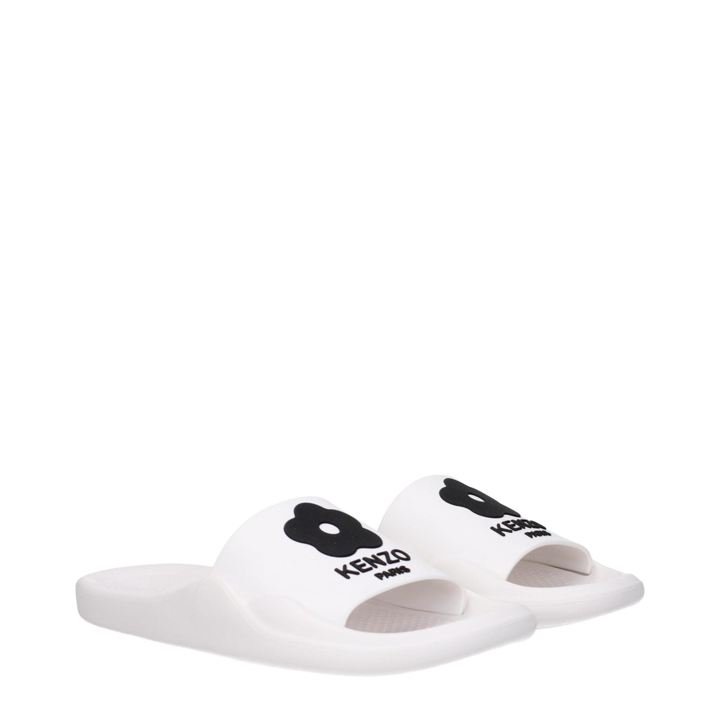 Kenzo White Cotton Slipper - Stylish Casual Comfort