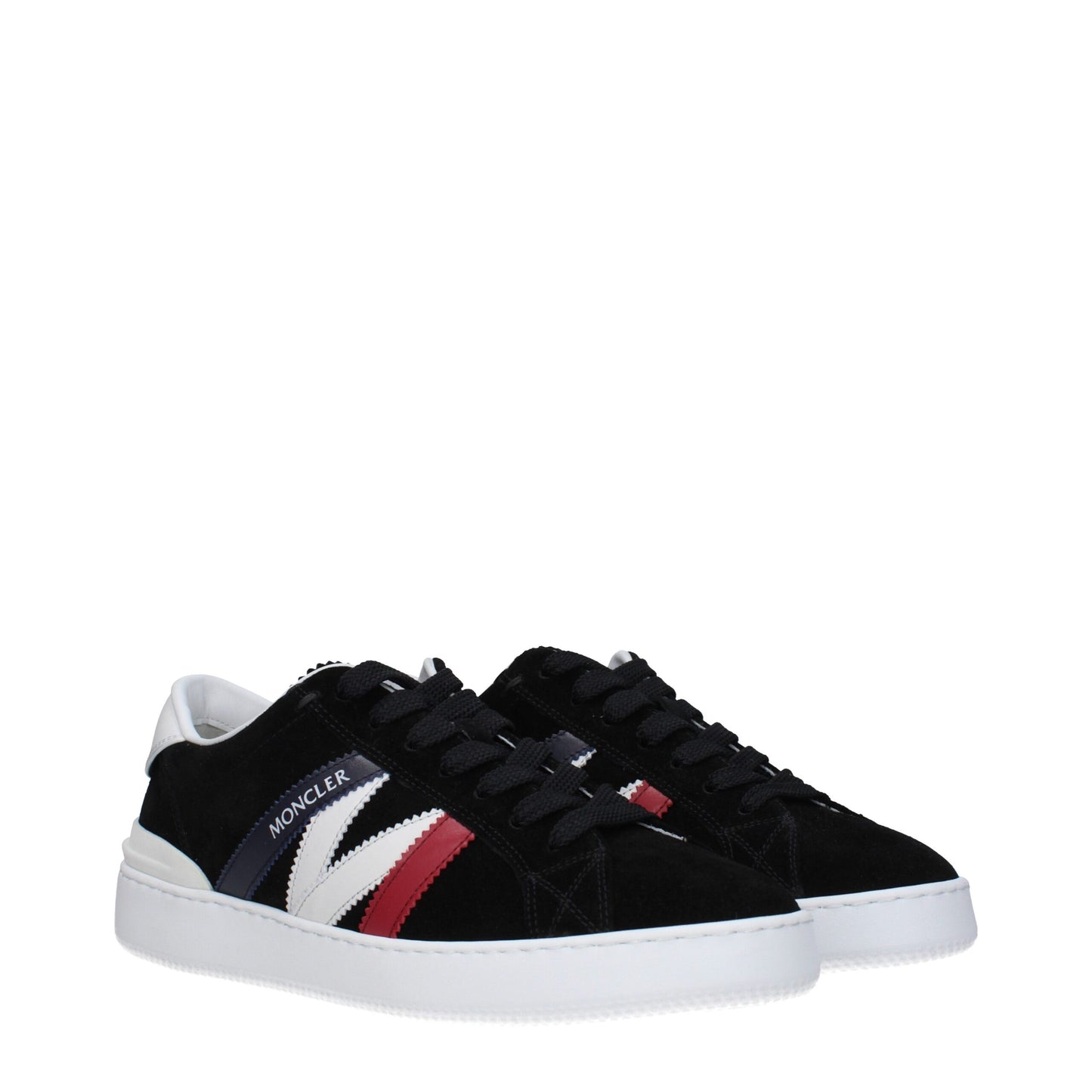 Moncler Black Leather Sneakers - Elevate Your Footwear Game