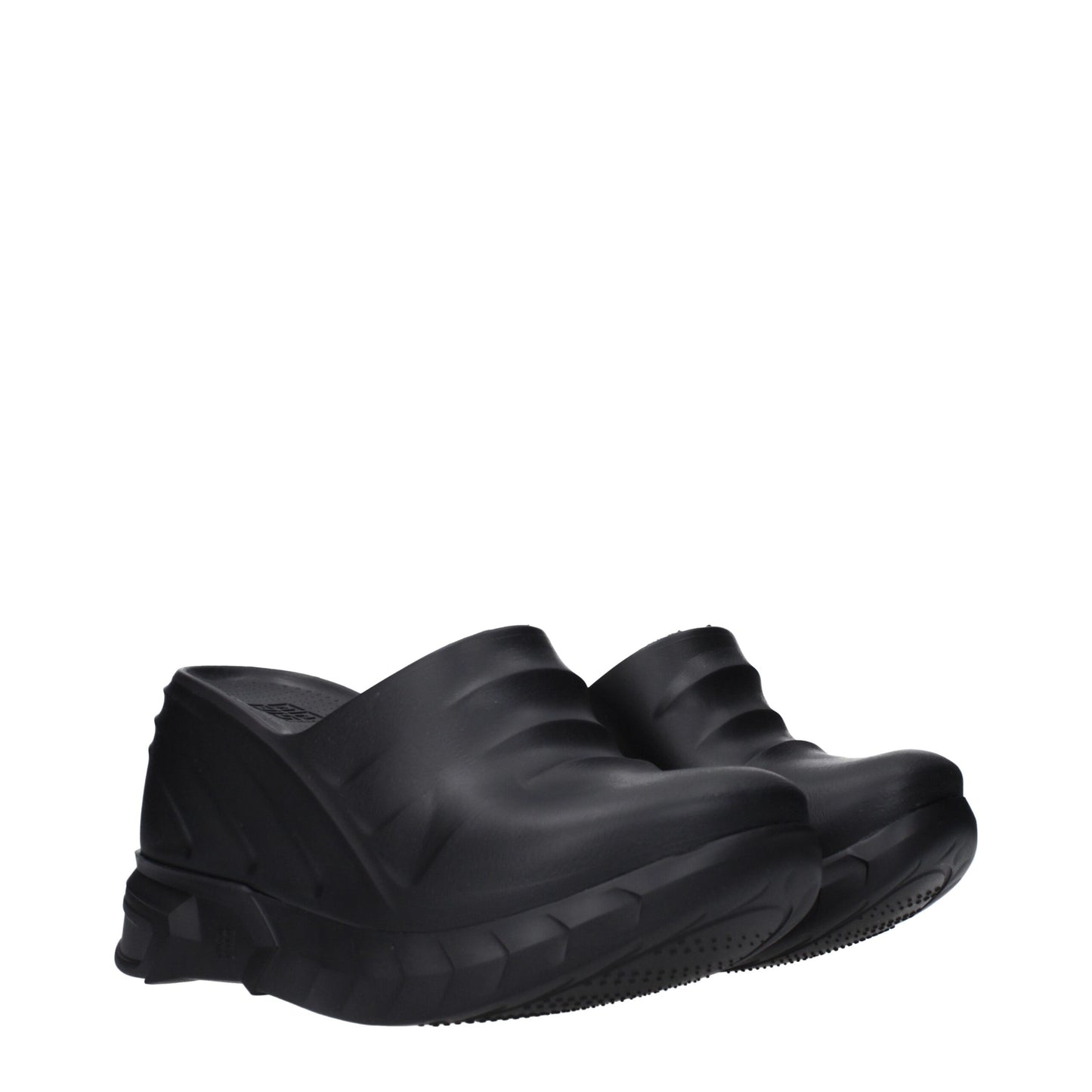 Givenchy Black Rubber Clogs