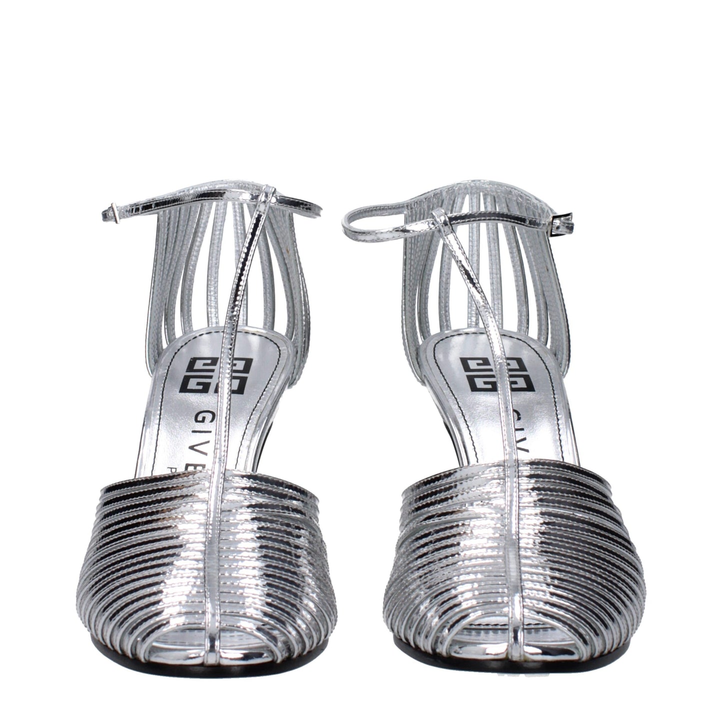 Givenchy Gray Leather Sandal - Stylish High Heel