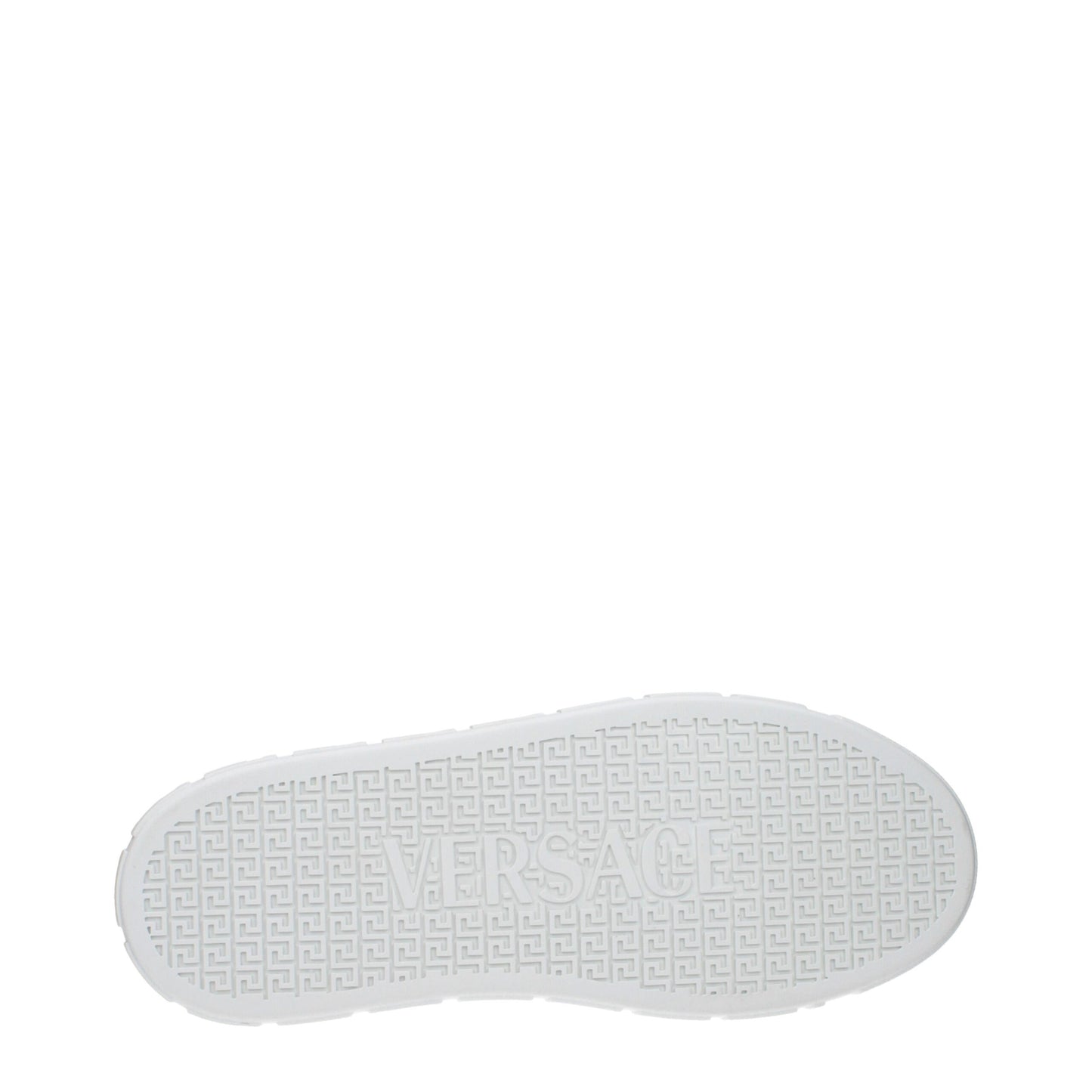 Versace White Leather Sneakers: Bold Statement Footwear