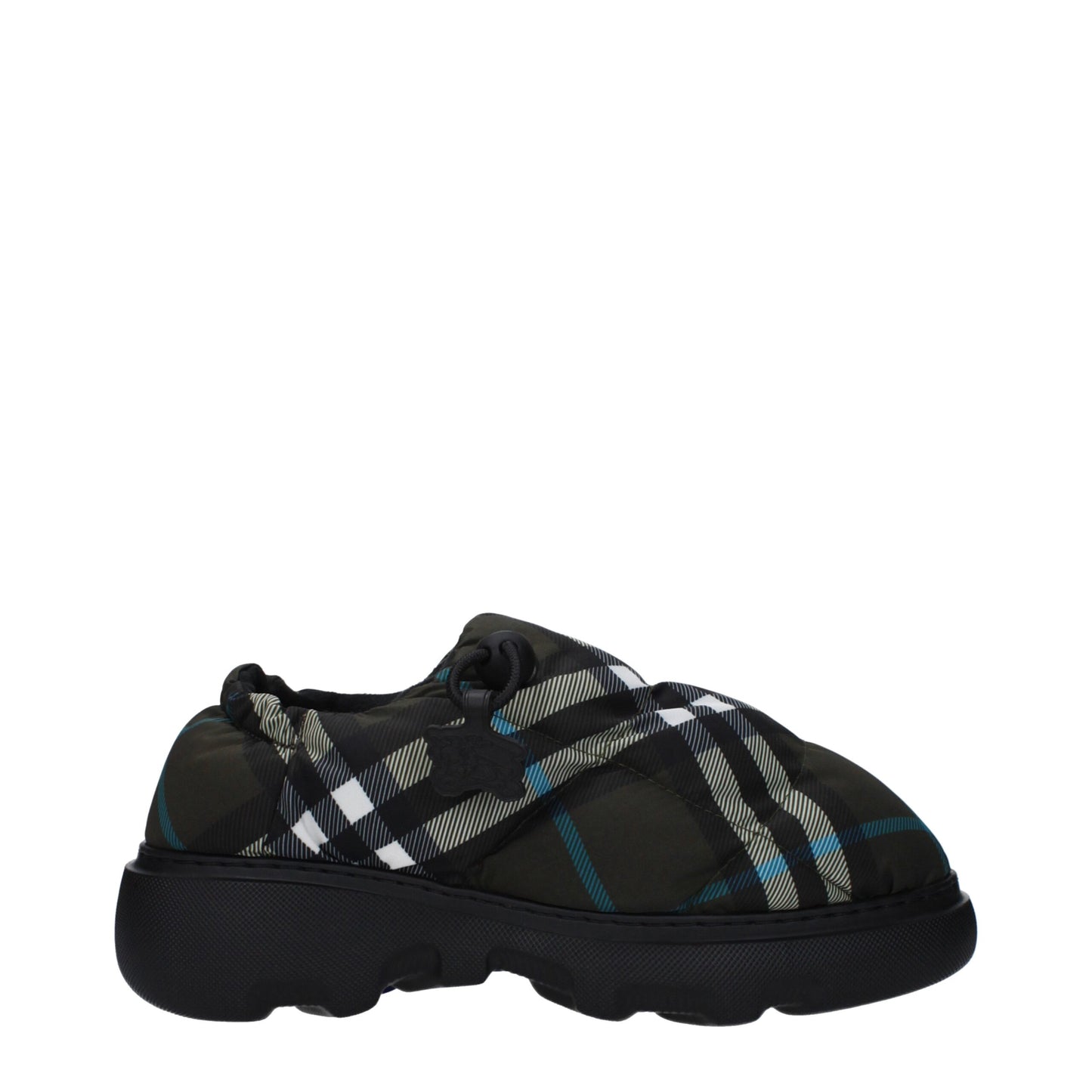 Burberry Green Fabric Ankle Slip-On