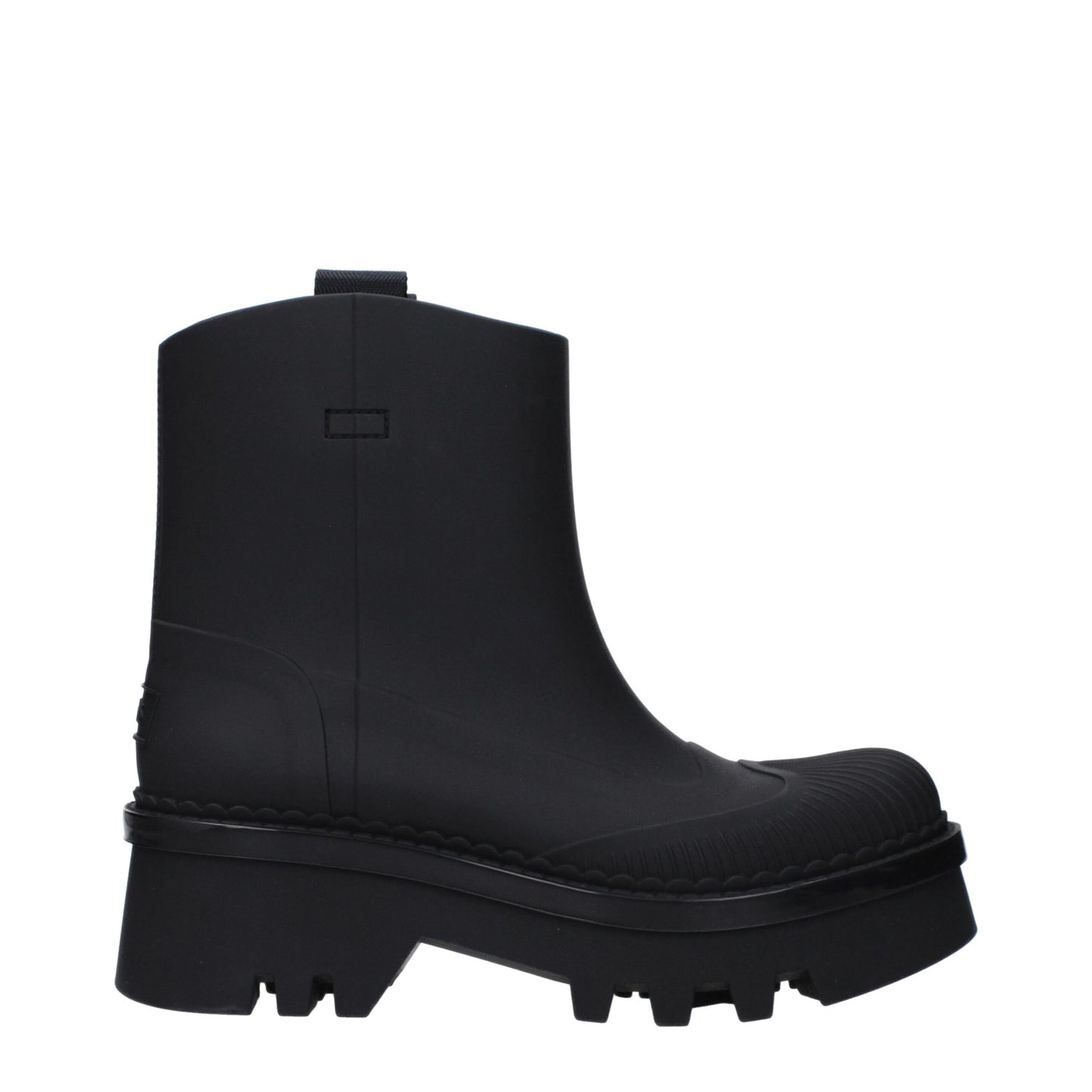 Chloé Black Rubber Raina Ankle Boots