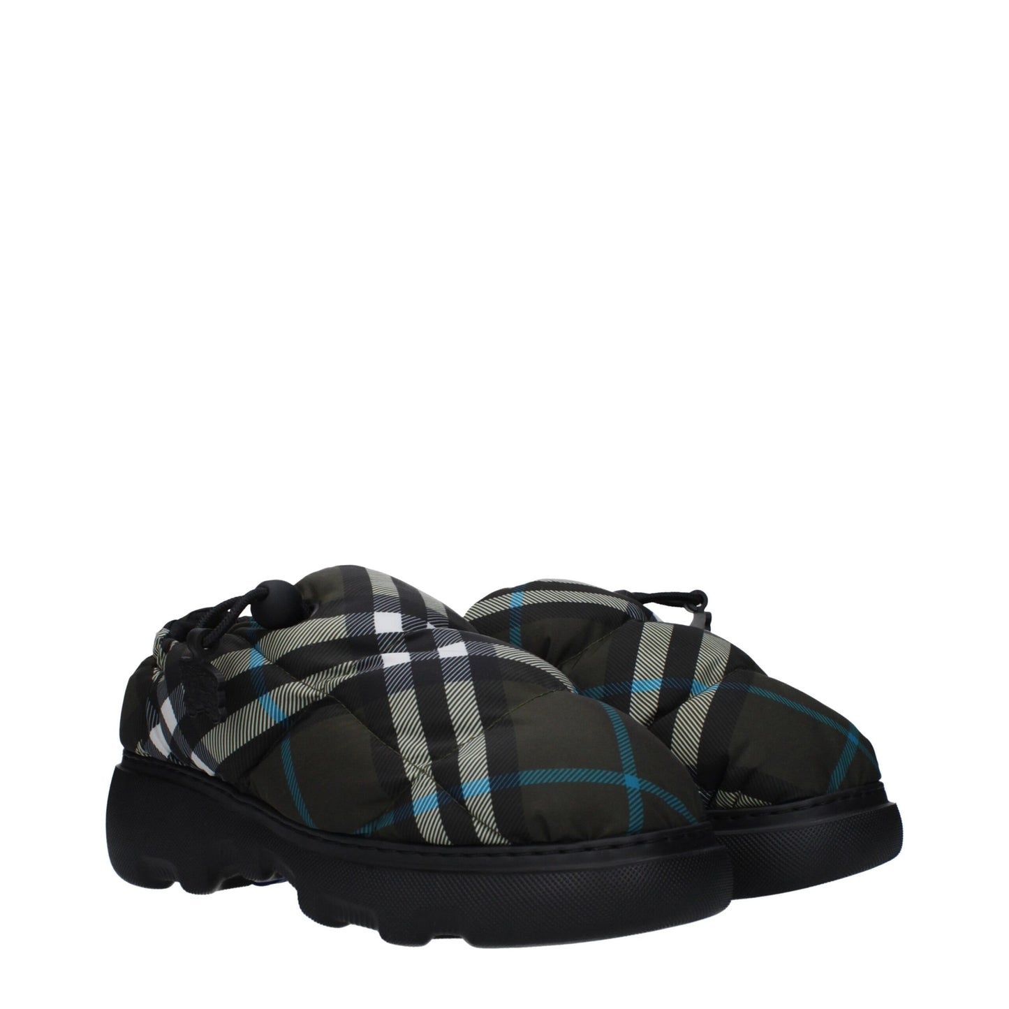 Burberry Green Fabric Ankle Slip-On