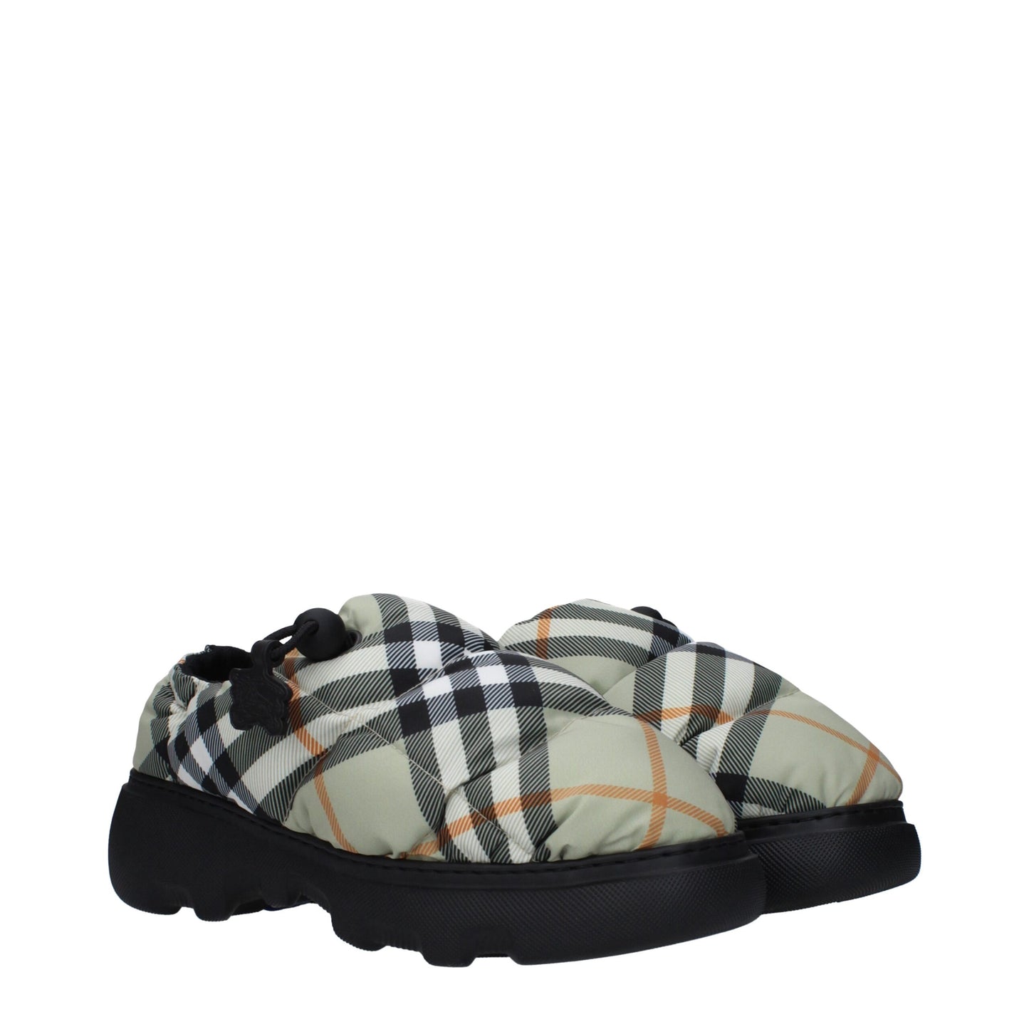Burberry Green Fabric Ankle Slip-On