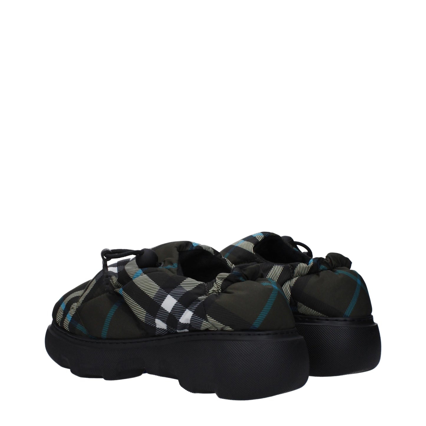 Burberry Green Fabric Ankle Slip-On