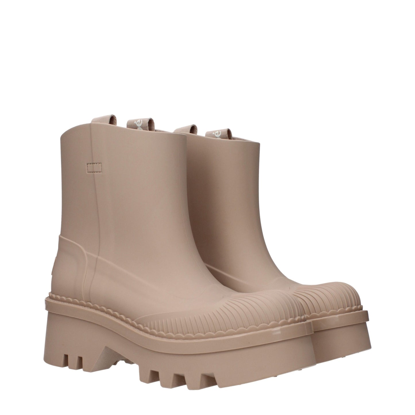 Chloé Pink Beige Raina Ankle Boots