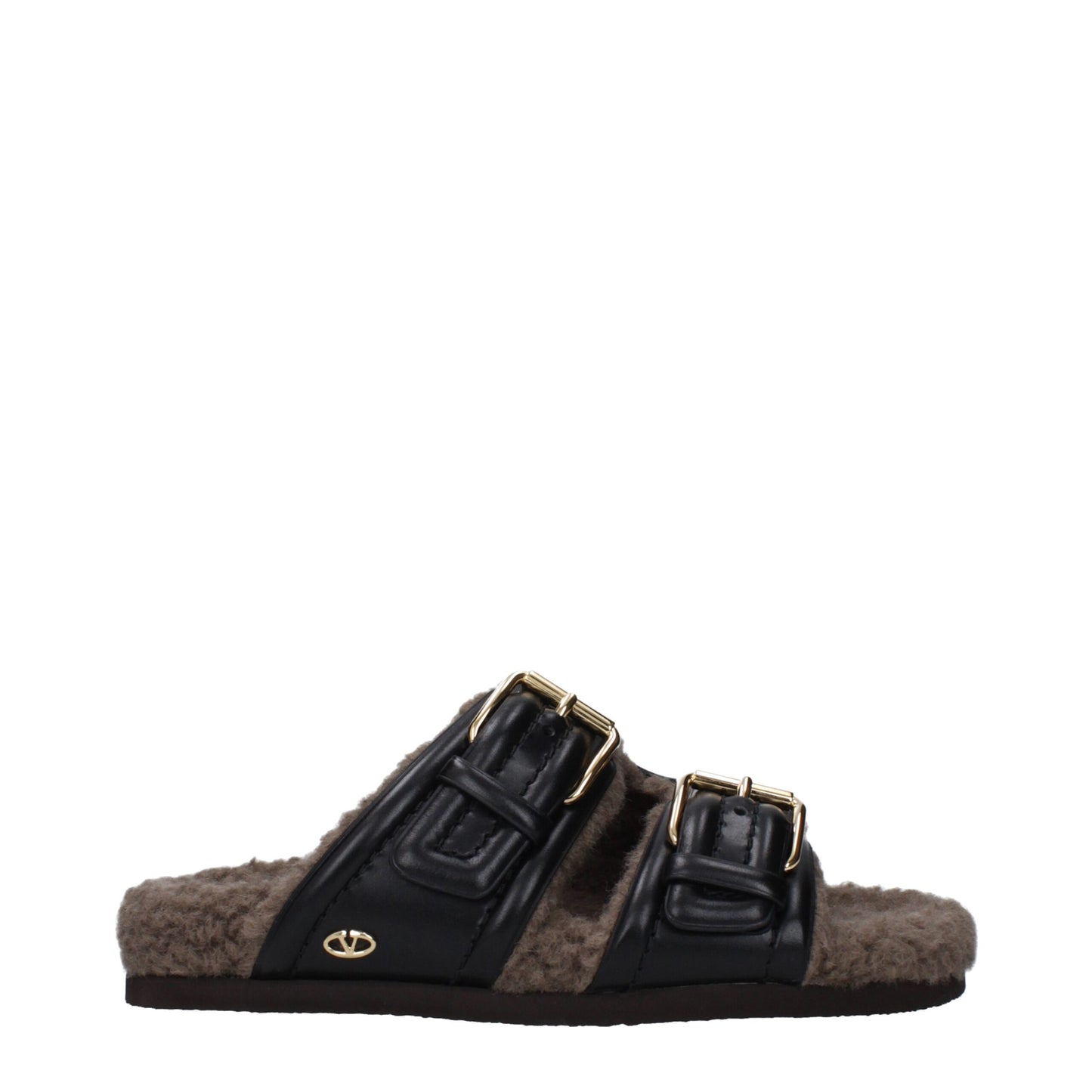 Valentino Garavani Black Leather Slippers - Timeless Elegance