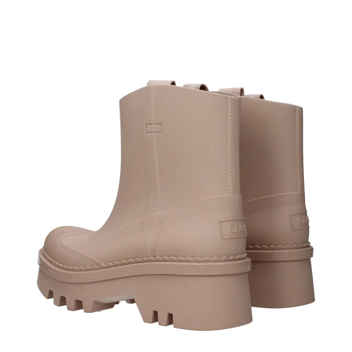 Chloé Pink Beige Raina Ankle Boots
