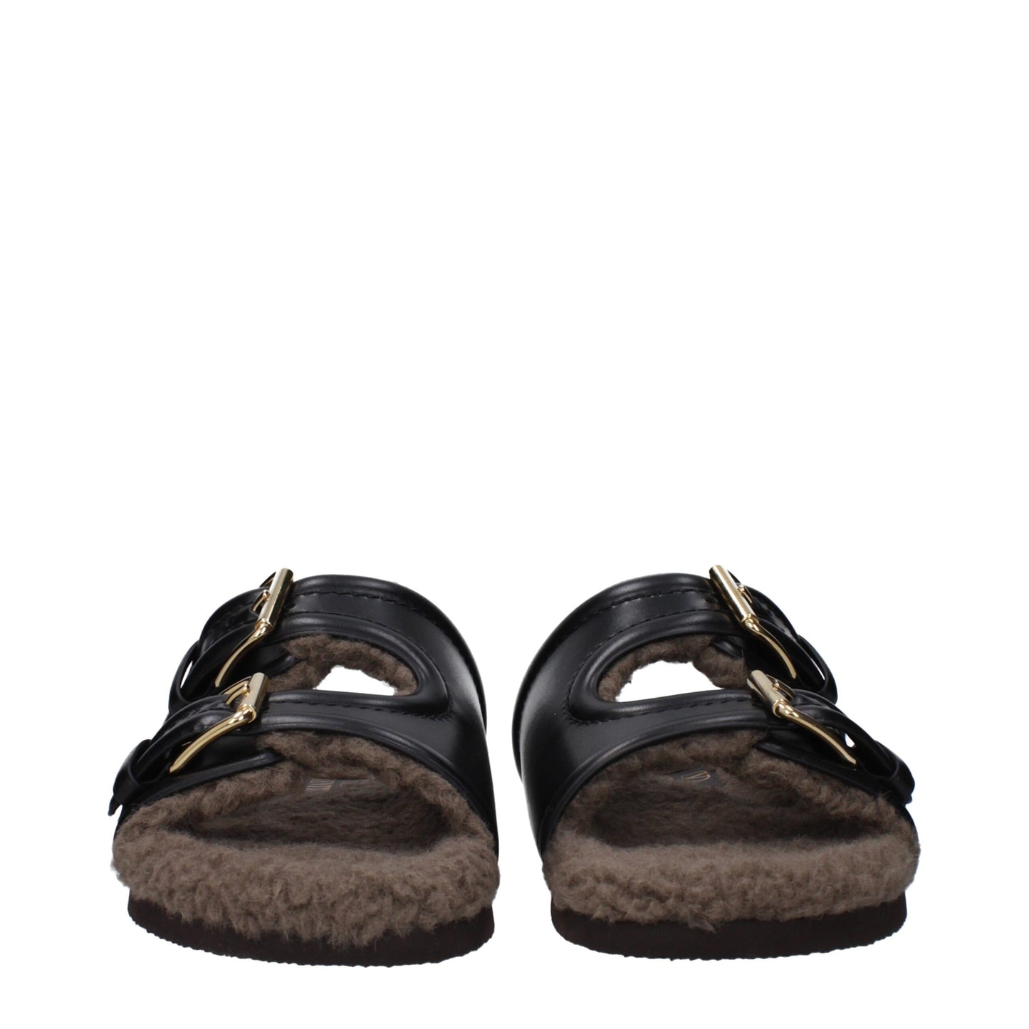 Valentino Garavani Black Leather Slippers - Timeless Elegance