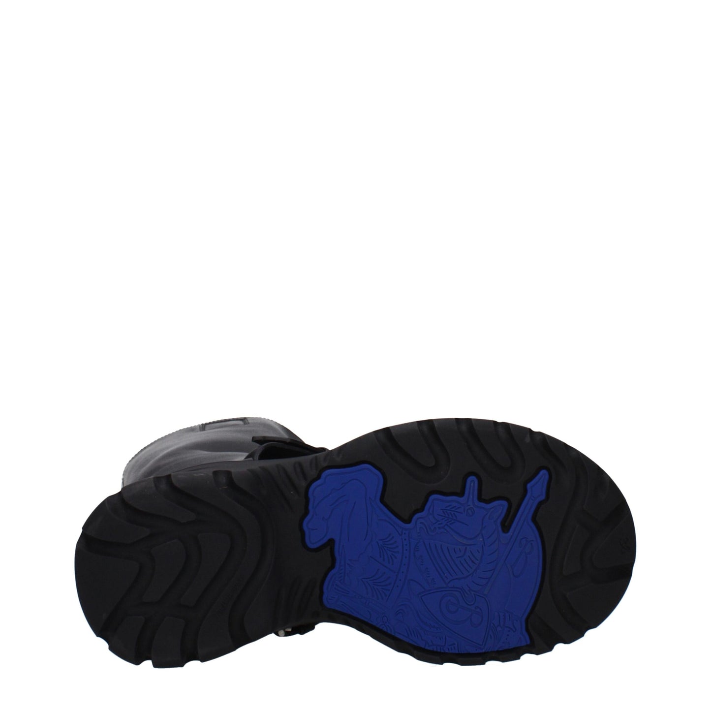 Burberry Black Leather Saddle Knee High Boots