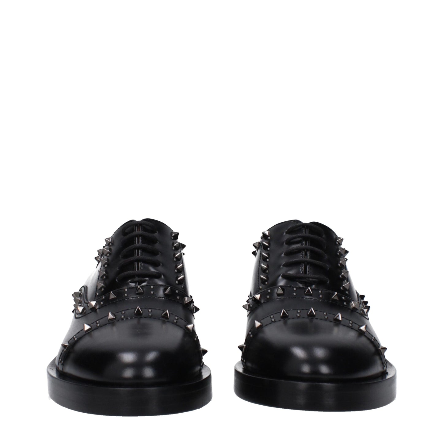 Valentino Garavani Black Leather Oxfords and Derby