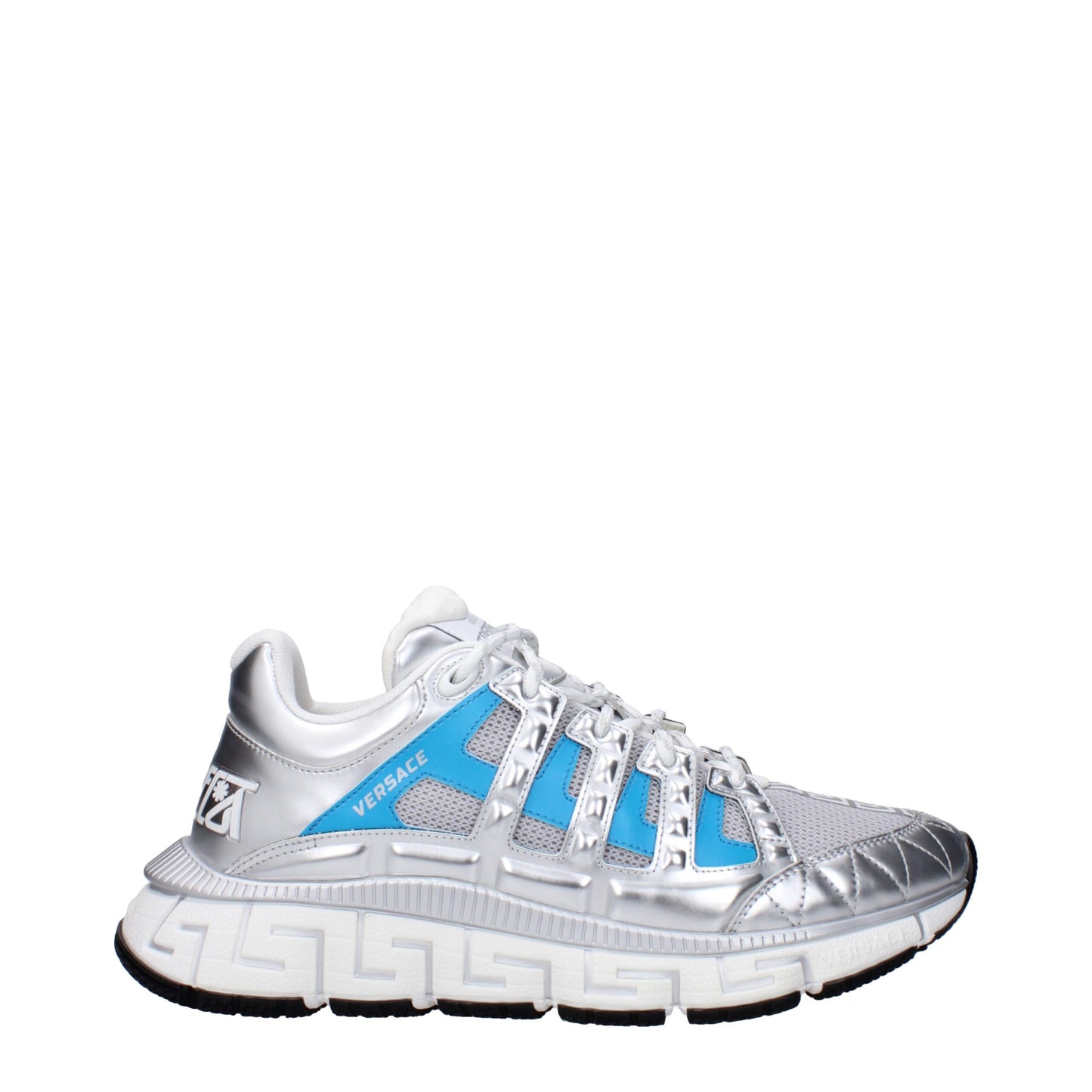 Versace Gray Fabric Sneakers - Sporty Glam Statement Footwear