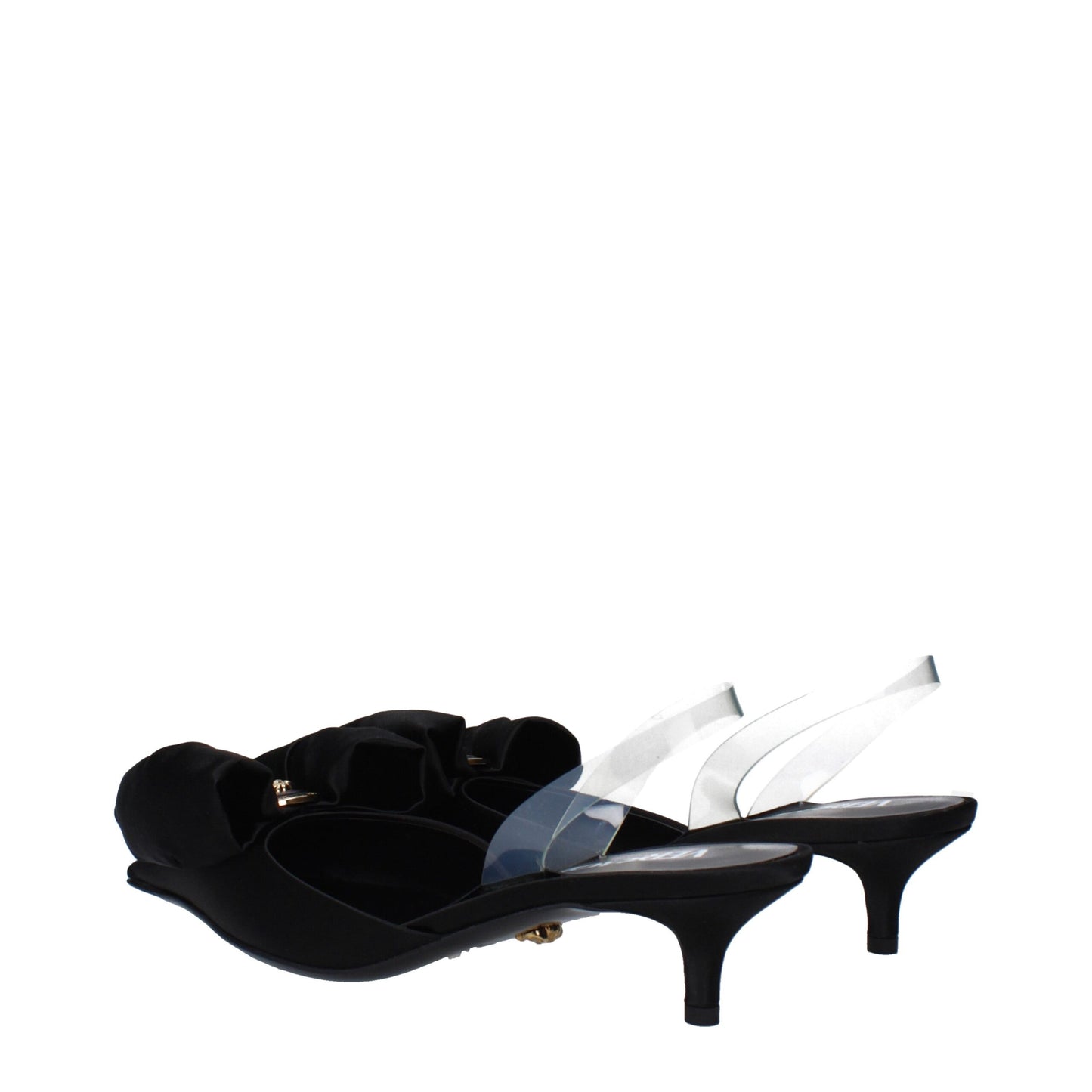 Versace Black Satin Sandal: Elegance Redefined