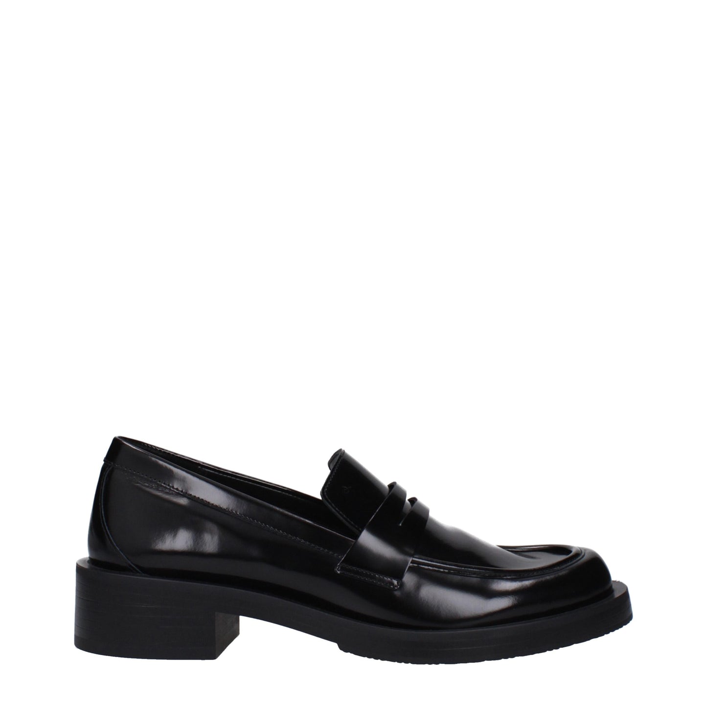 Stuart Weitzman Black Leather Loafer - Elegant and Versatile Footwear