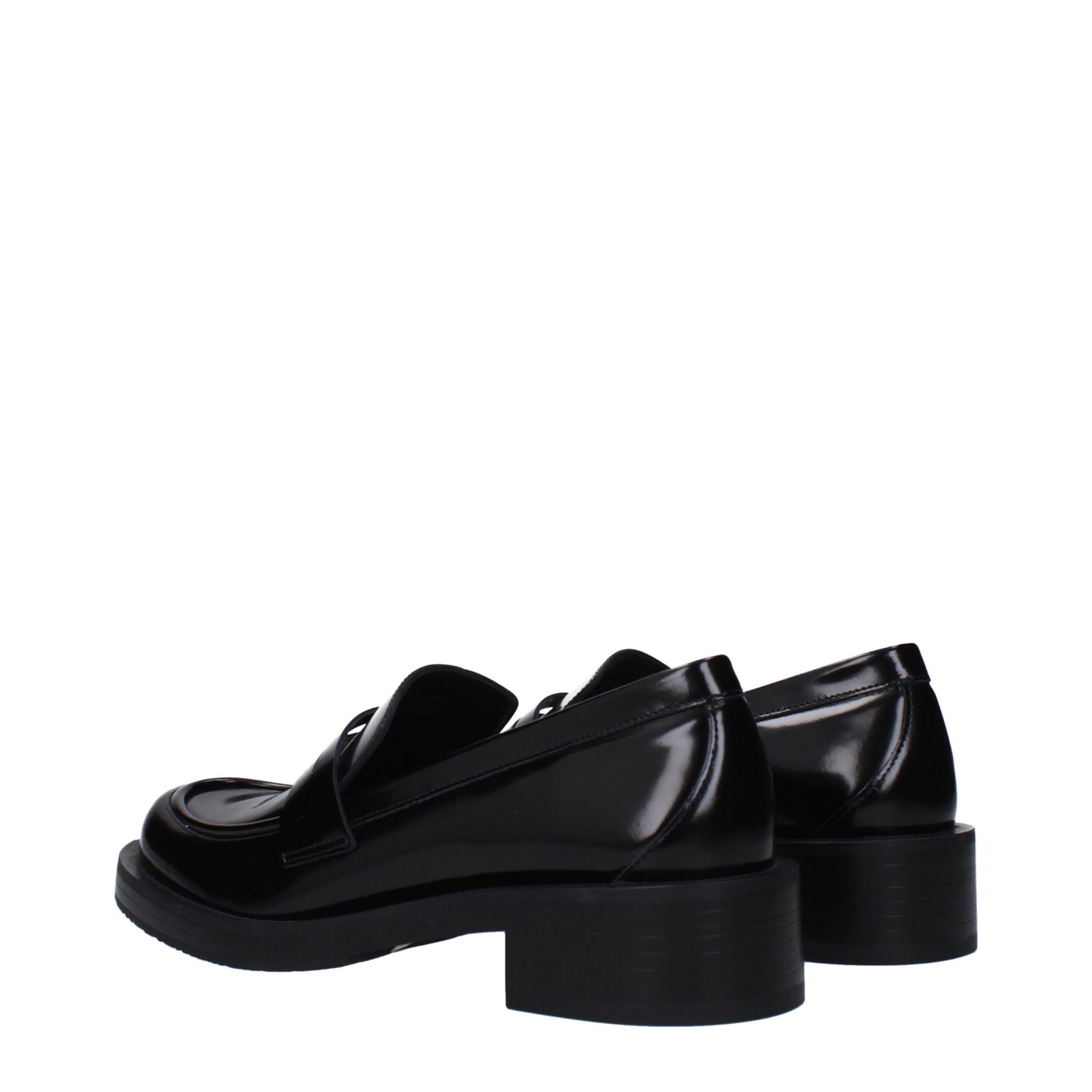 Stuart Weitzman Black Leather Loafer - Elegant and Versatile Footwear