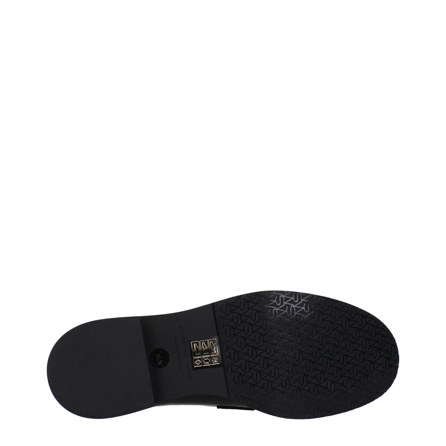 Stuart Weitzman Black Leather Loafer - Elegant and Versatile Footwear
