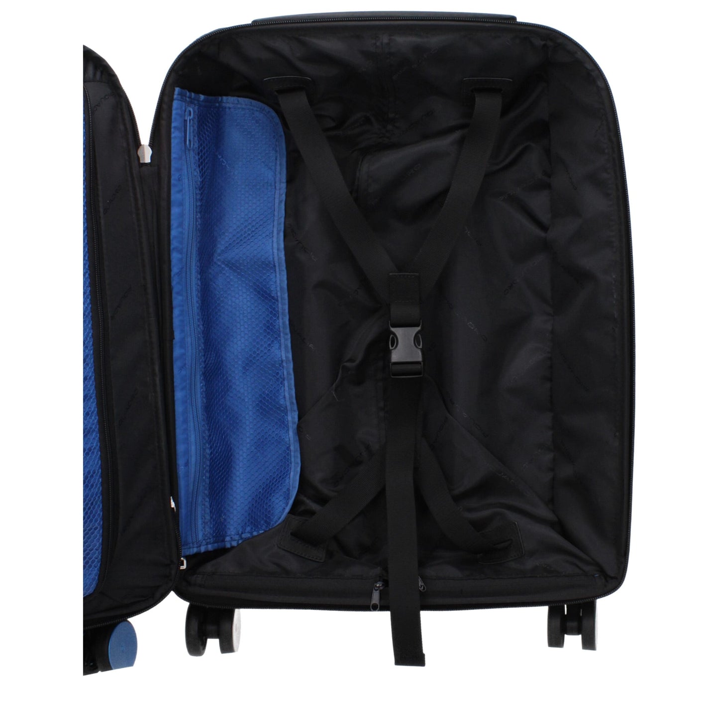 Piquadro Black Fabric Trolley Bag