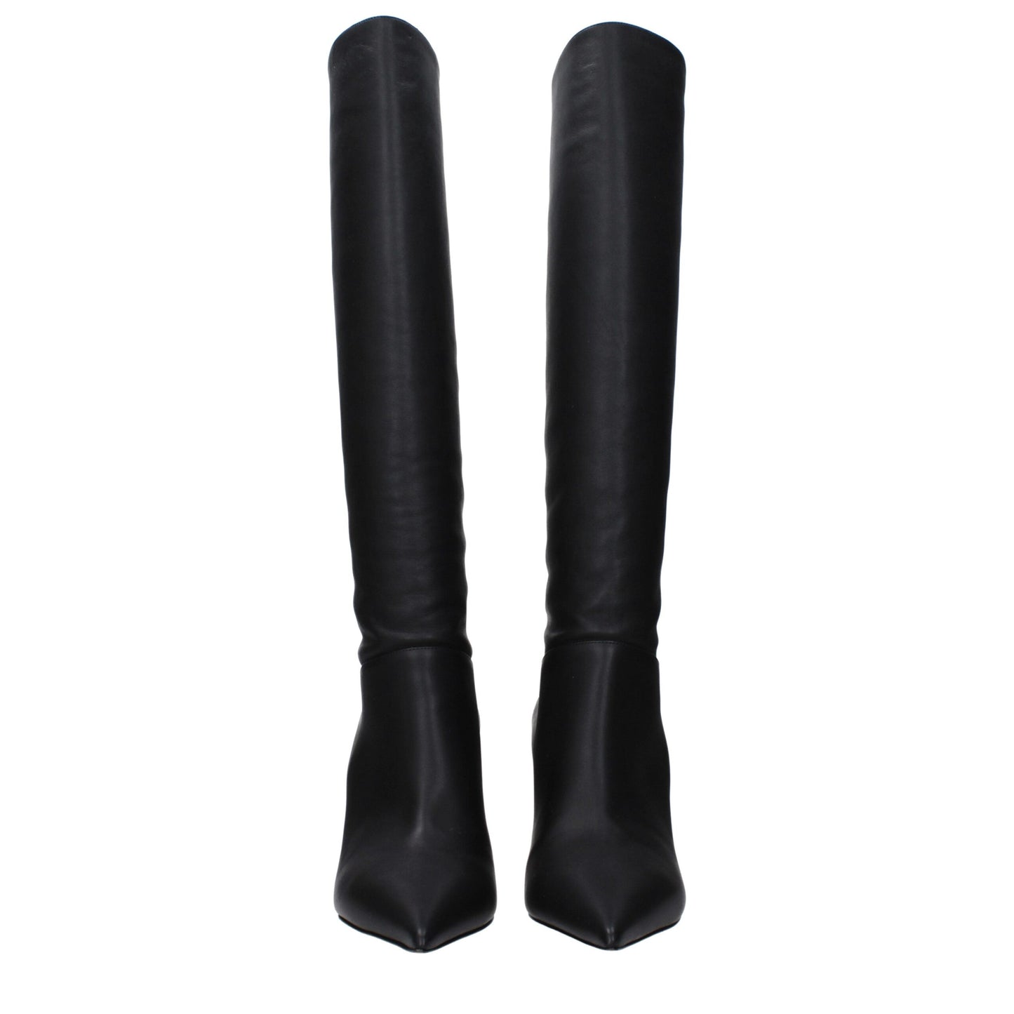 Casadei Black Leather Boot - Elegant Style with High Heel